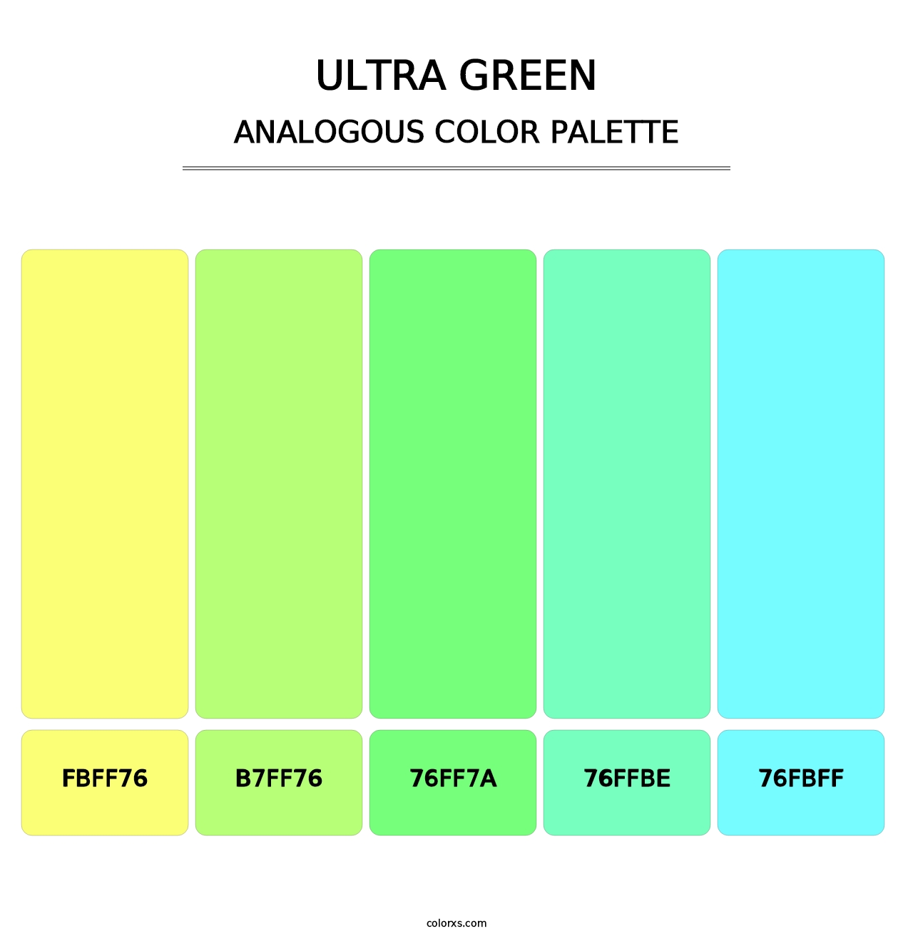 Ultra Green - Analogous Color Palette