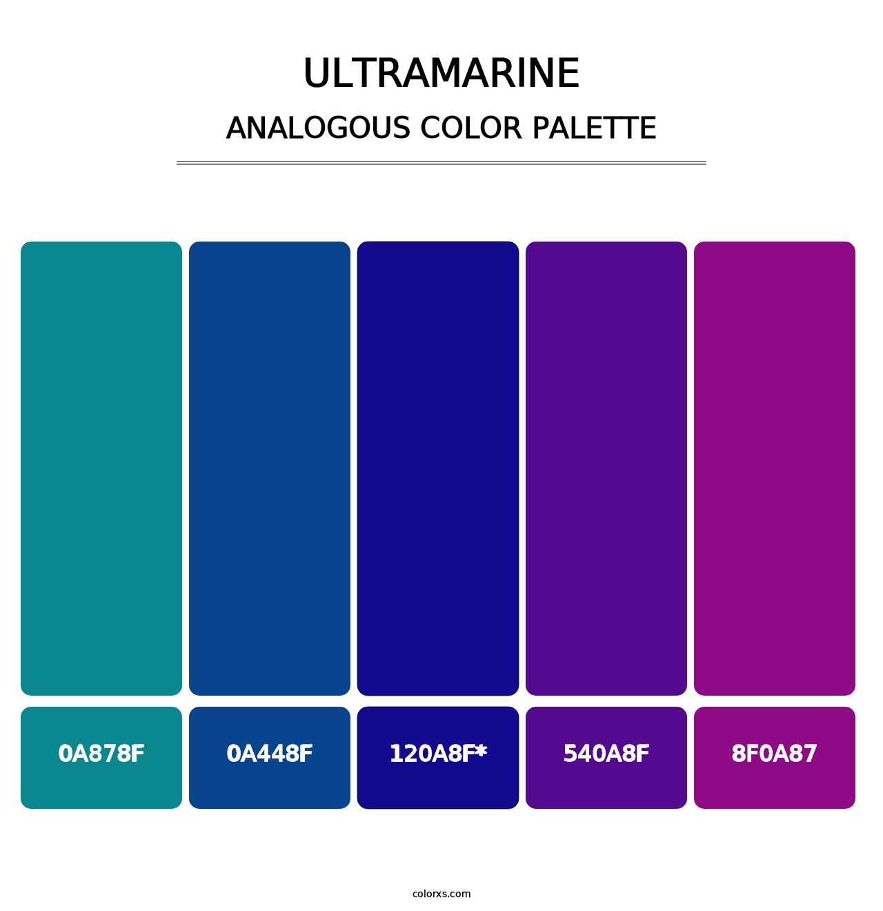 Ultramarine - Analogous Color Palette