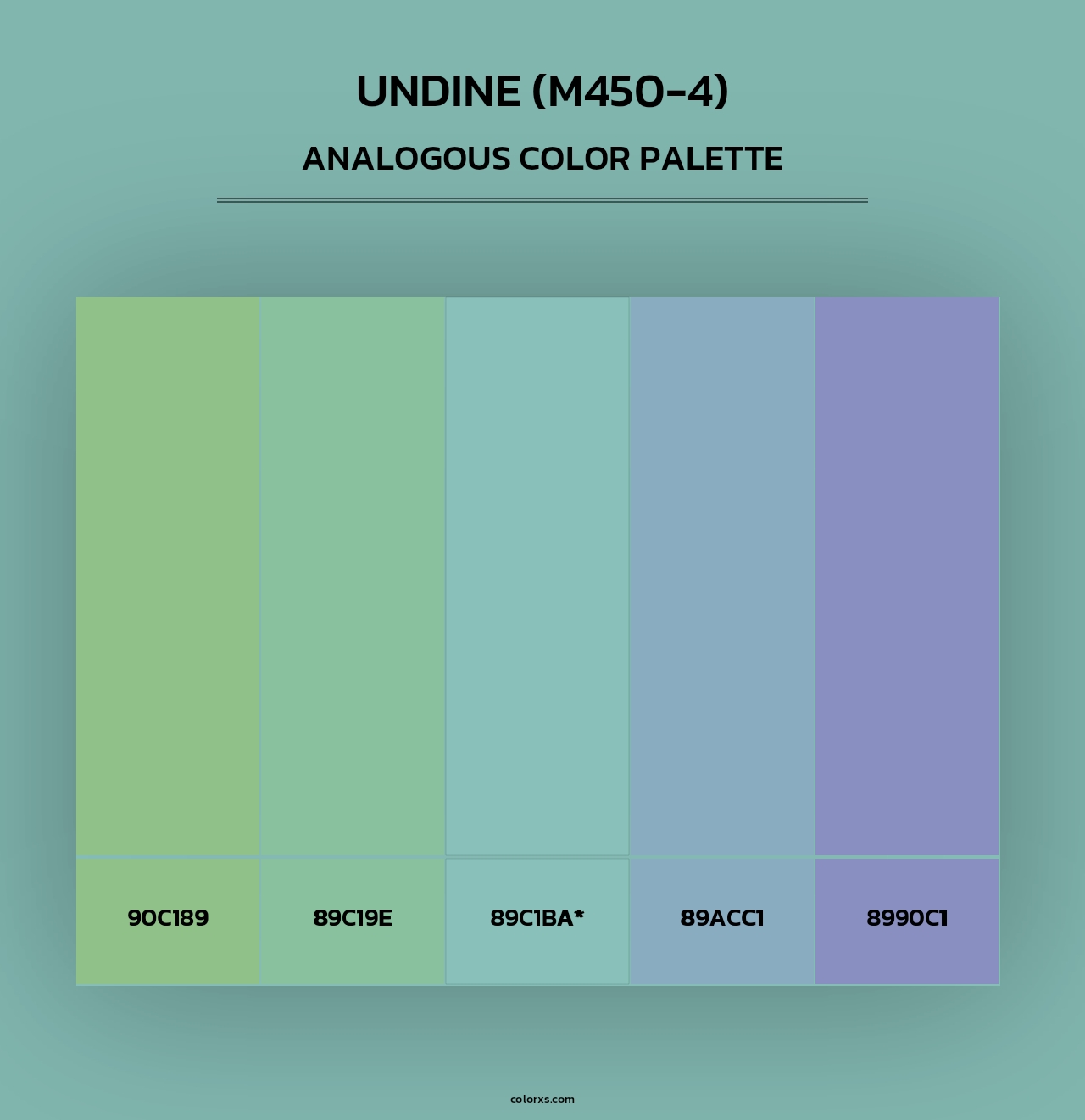Undine (M450-4) - Analogous Color Palette