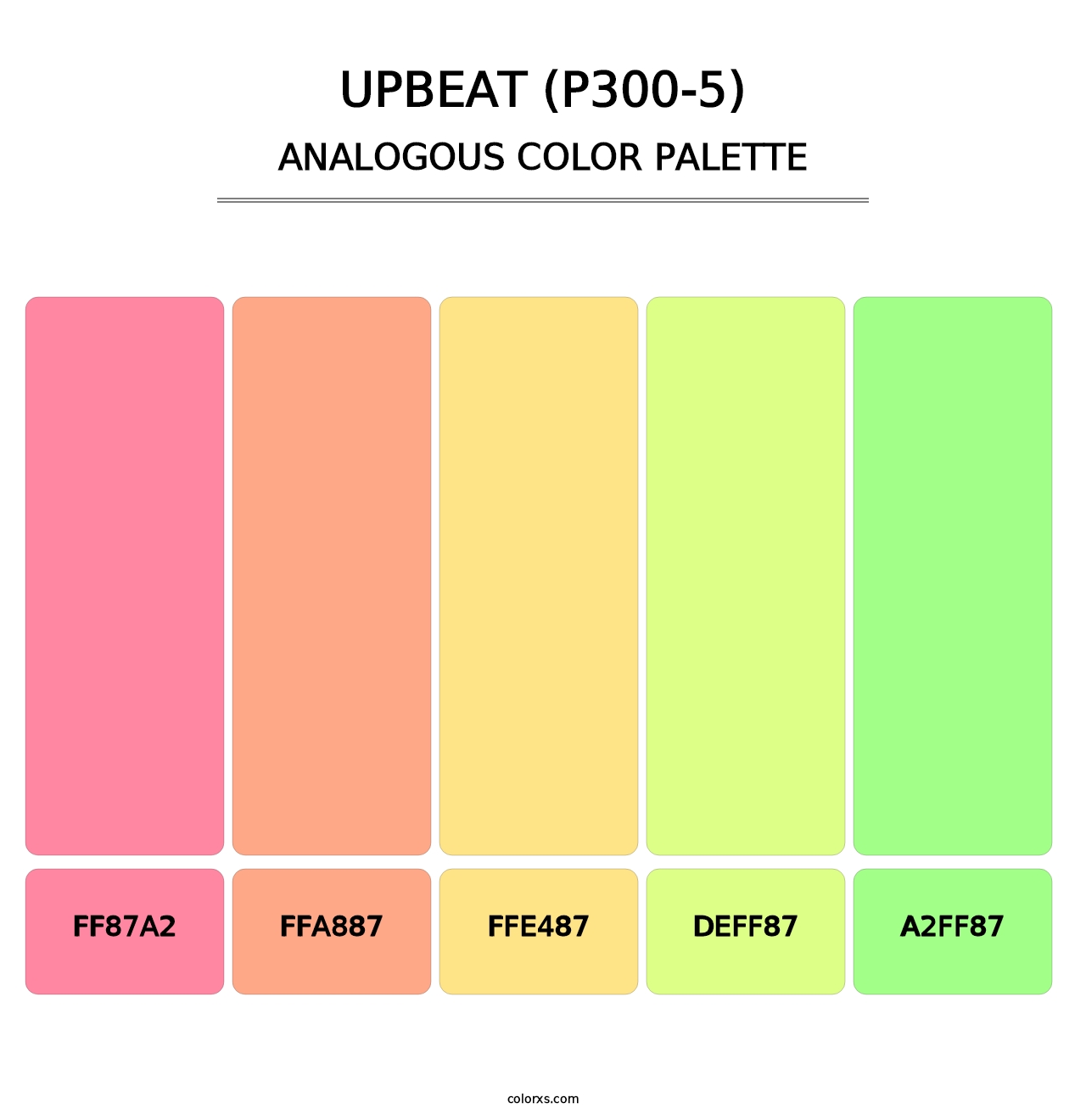 Upbeat (P300-5) - Analogous Color Palette