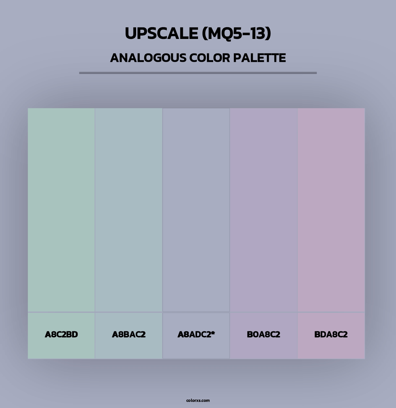 Upscale (MQ5-13) - Analogous Color Palette