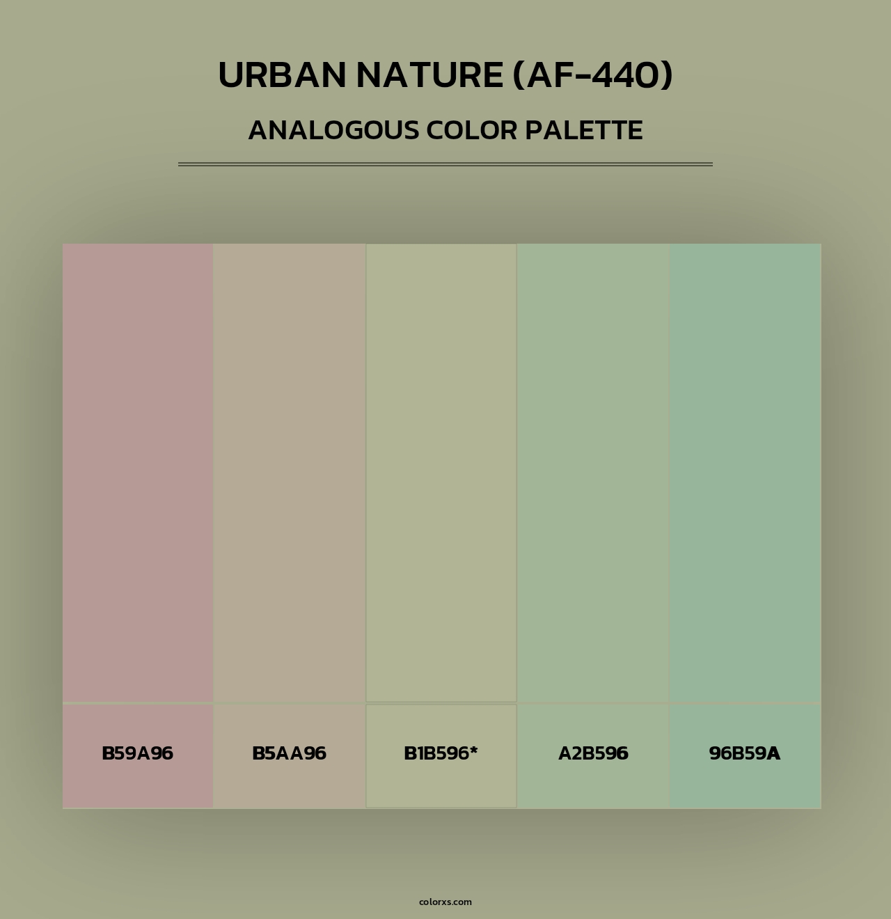 Urban Nature (AF-440) - Analogous Color Palette