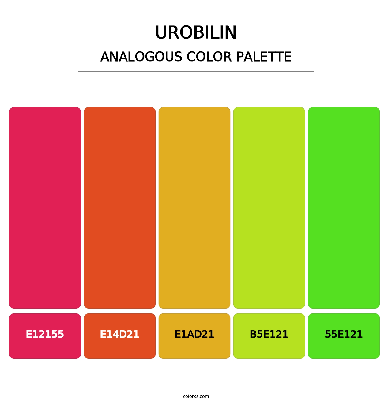 Urobilin - Analogous Color Palette