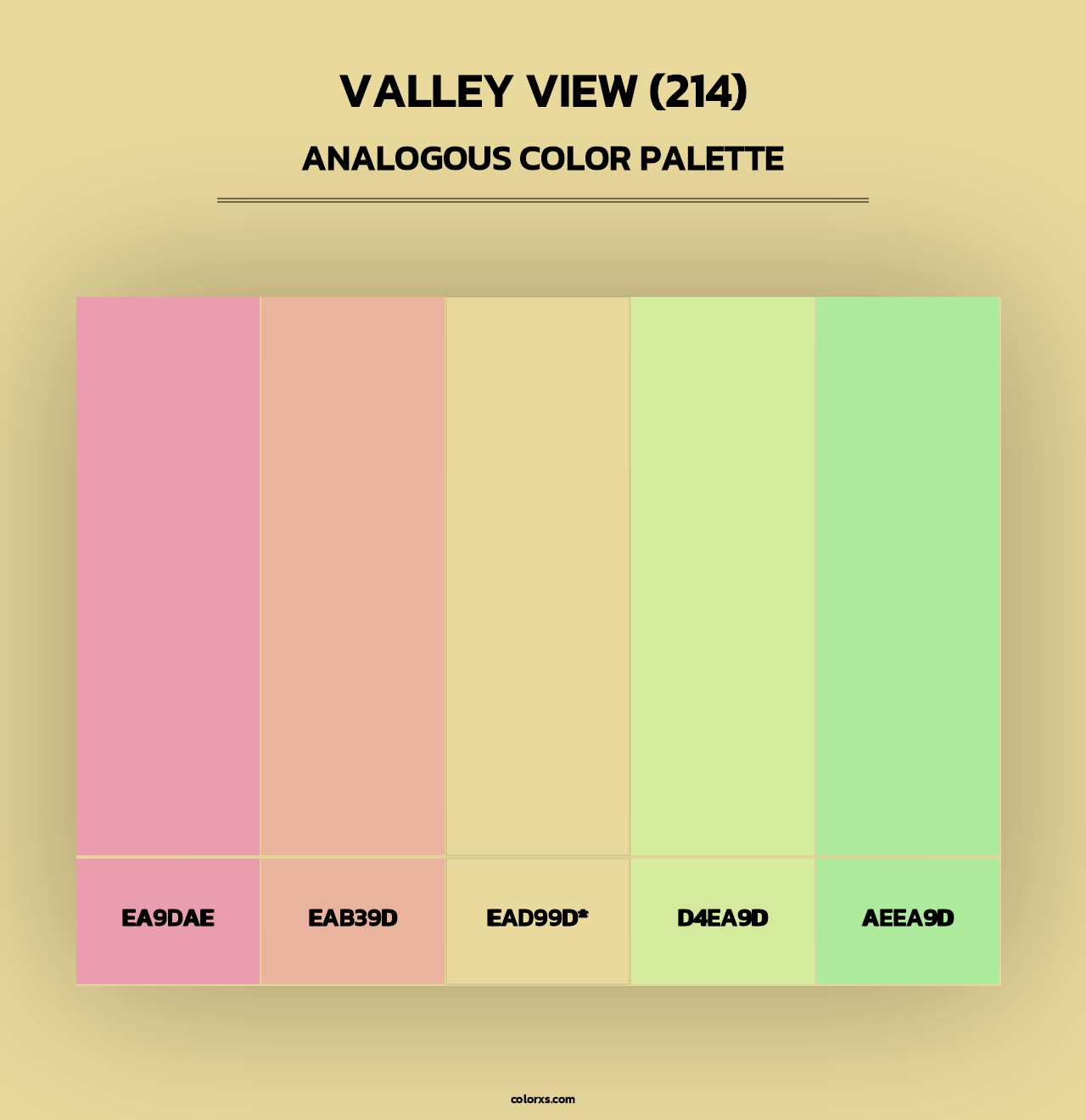 Valley View (214) - Analogous Color Palette