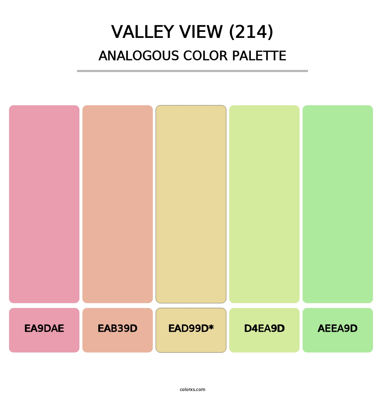 Valley View (214) - Analogous Color Palette