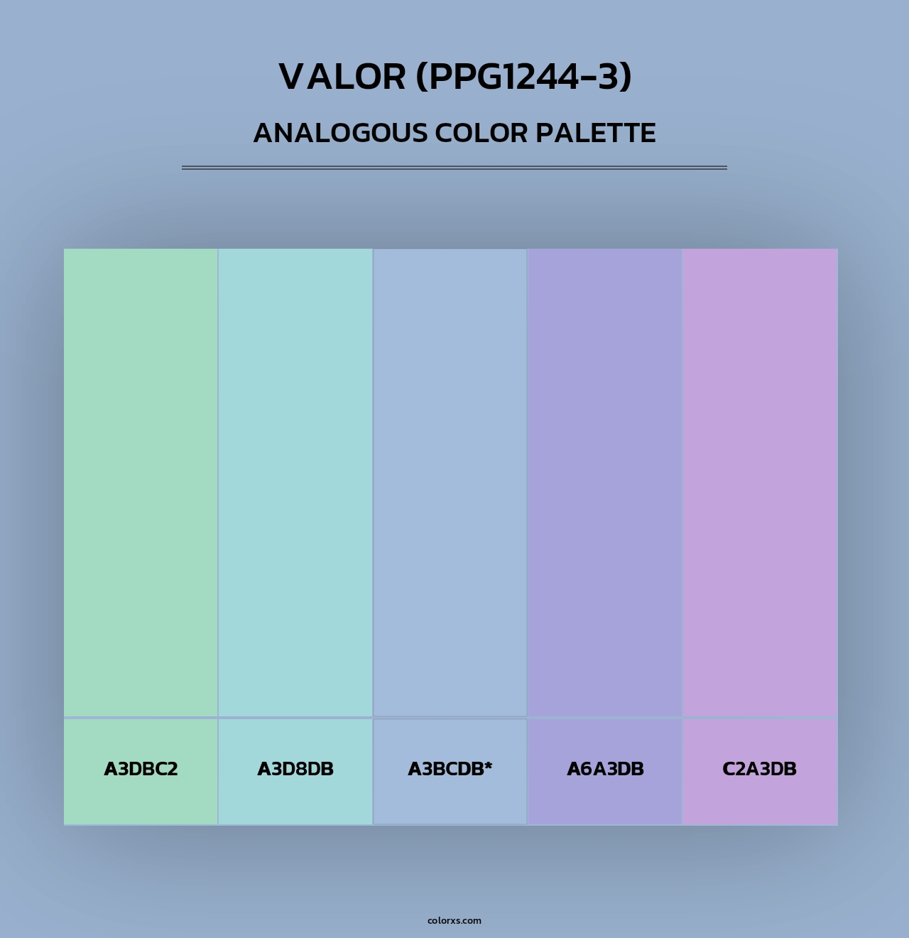 Valor (PPG1244-3) - Analogous Color Palette