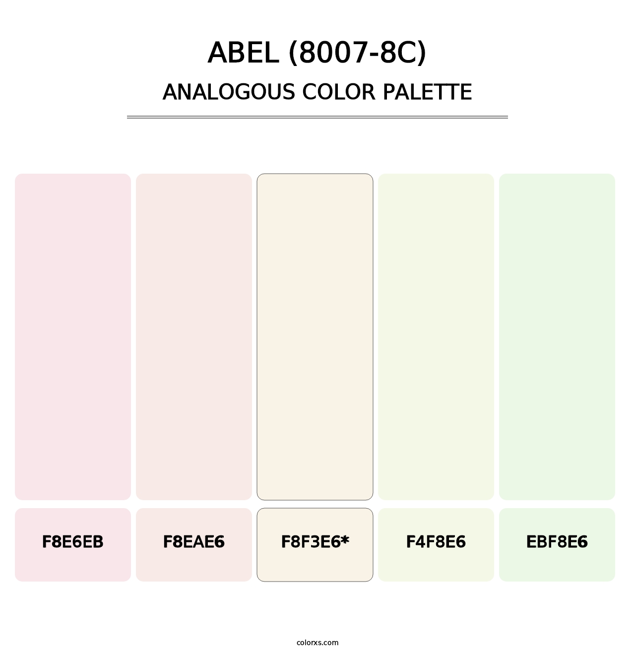 Abel (8007-8C) - Analogous Color Palette