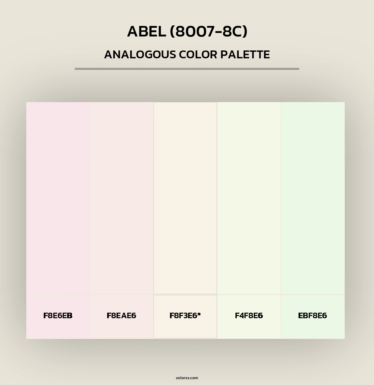 Abel (8007-8C) - Analogous Color Palette