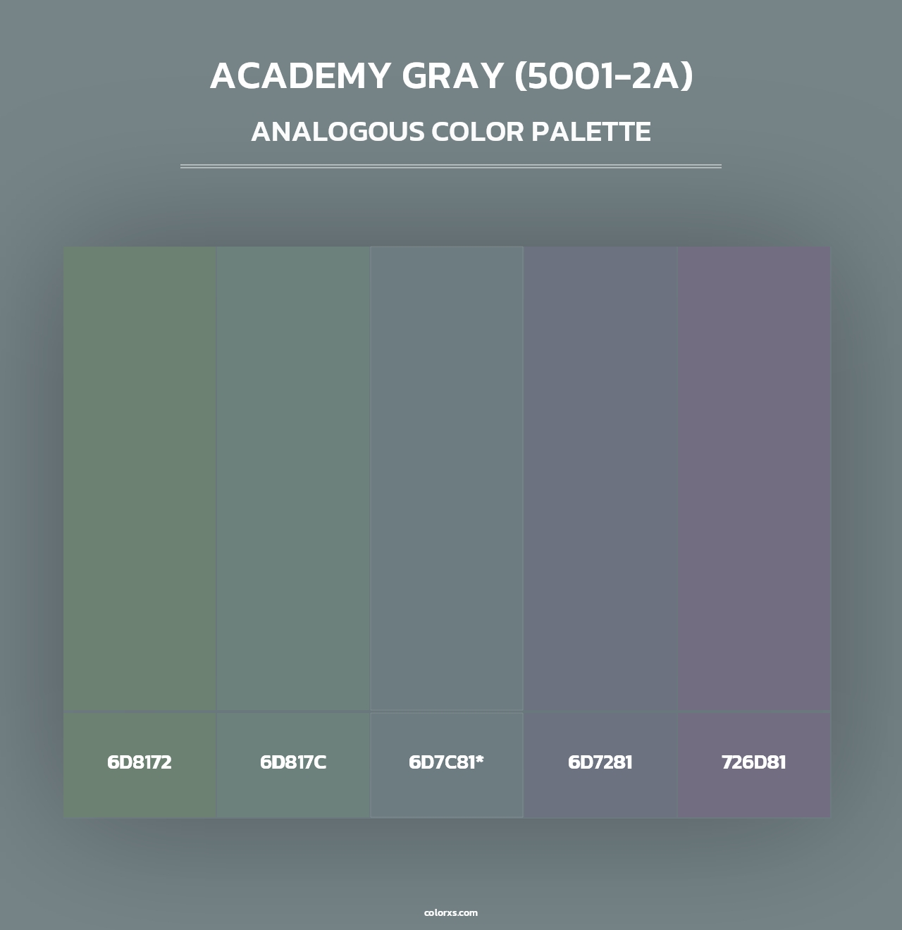 Academy Gray (5001-2A) - Analogous Color Palette