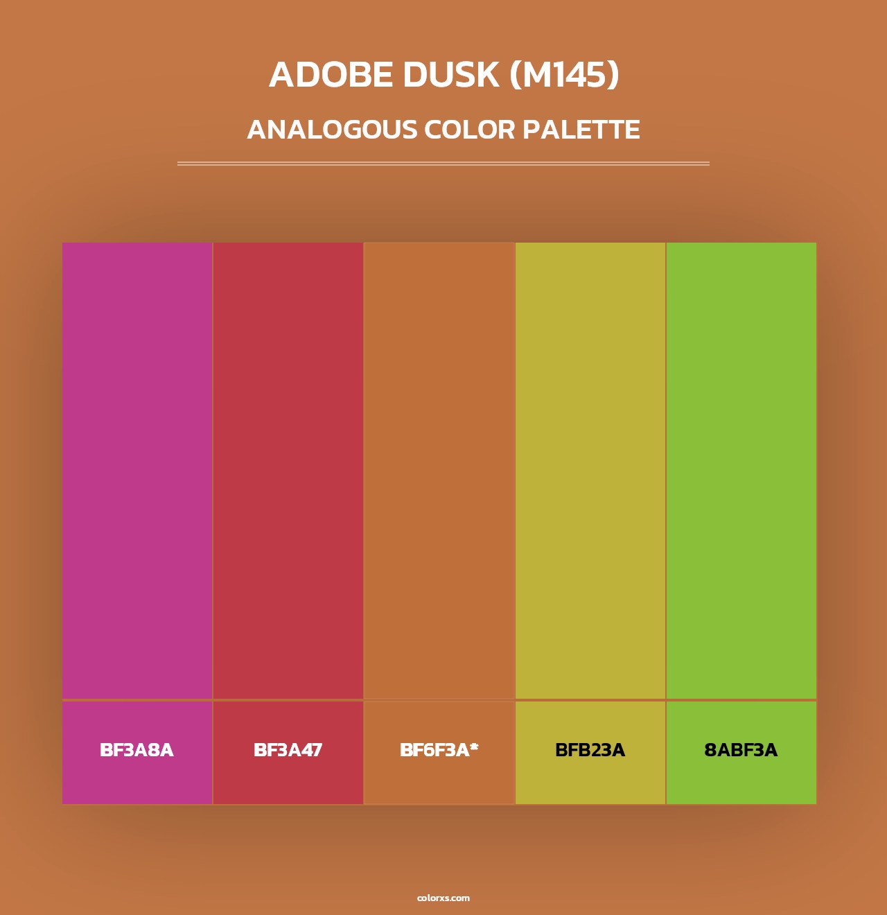 Adobe Dusk (M145) - Analogous Color Palette