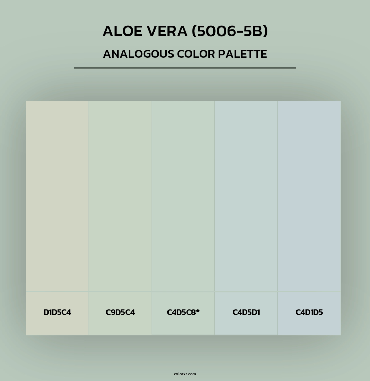 Aloe Vera (5006-5B) - Analogous Color Palette