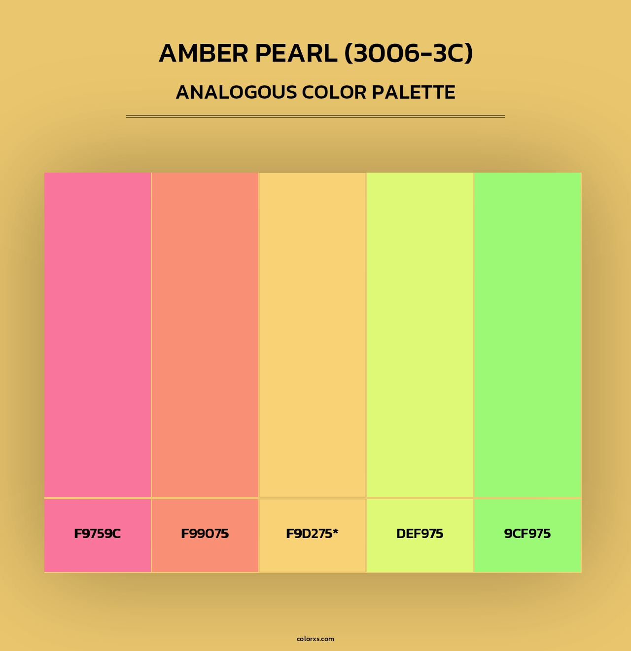 Amber Pearl (3006-3C) - Analogous Color Palette