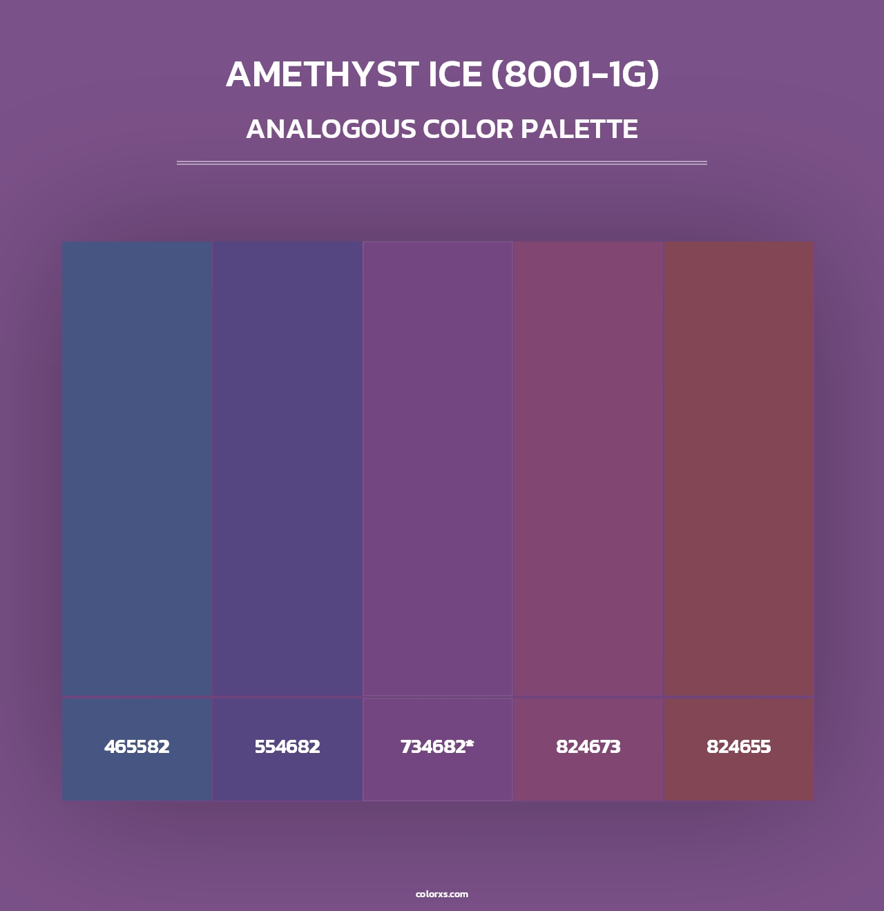 Amethyst Ice (8001-1G) - Analogous Color Palette
