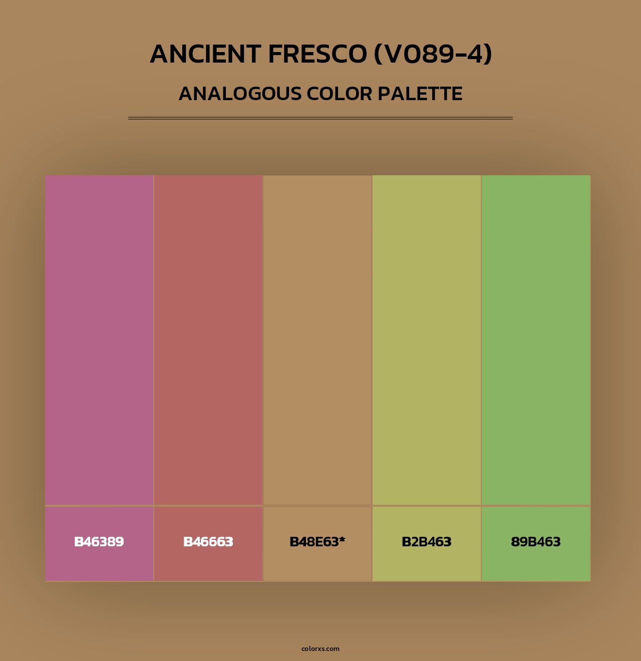 Ancient Fresco (V089-4) - Analogous Color Palette