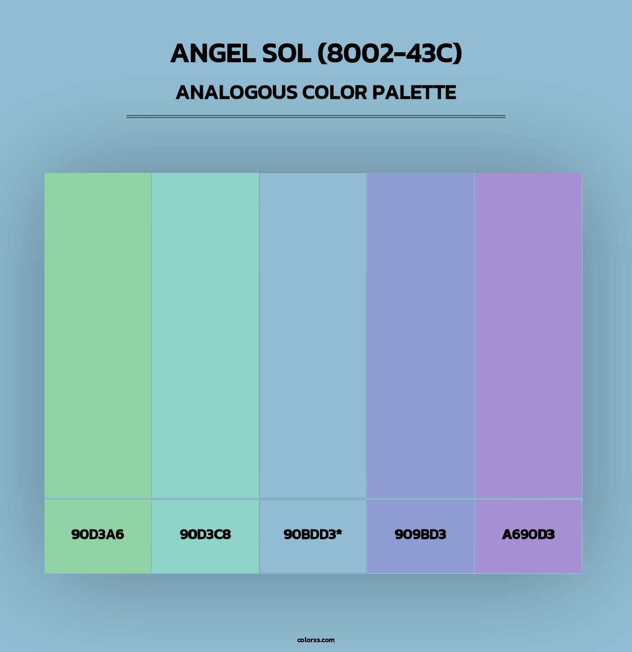 Angel Sol (8002-43C) - Analogous Color Palette