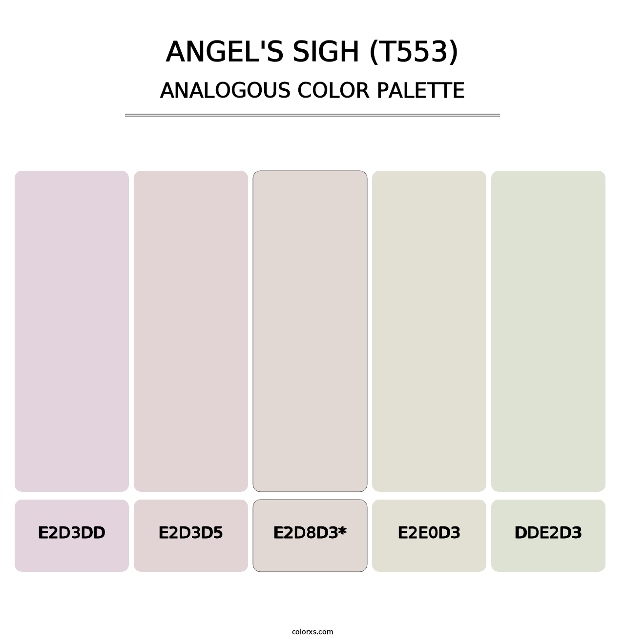 Angel's Sigh (T553) - Analogous Color Palette