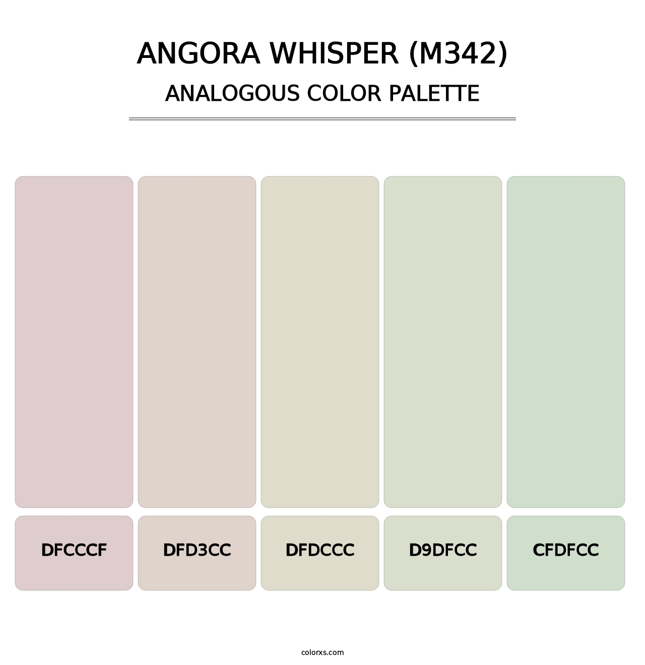 Angora Whisper (M342) - Analogous Color Palette