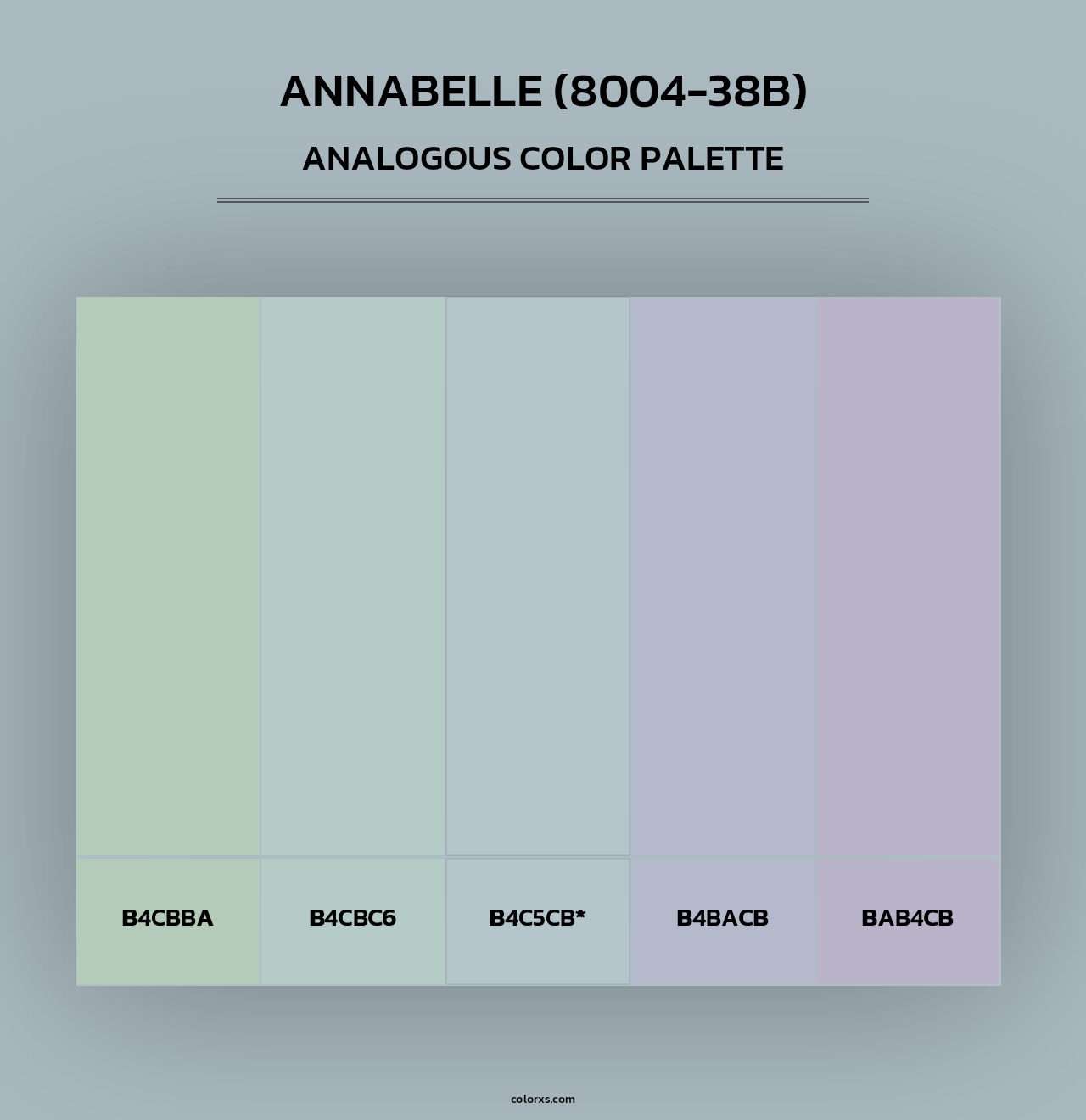 Annabelle (8004-38B) - Analogous Color Palette