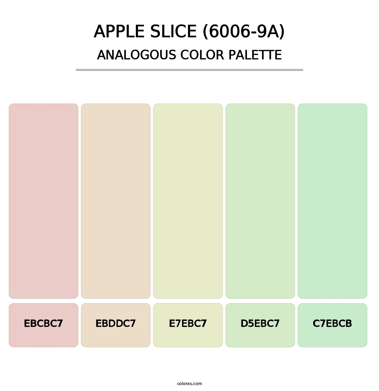 Apple Slice (6006-9A) - Analogous Color Palette