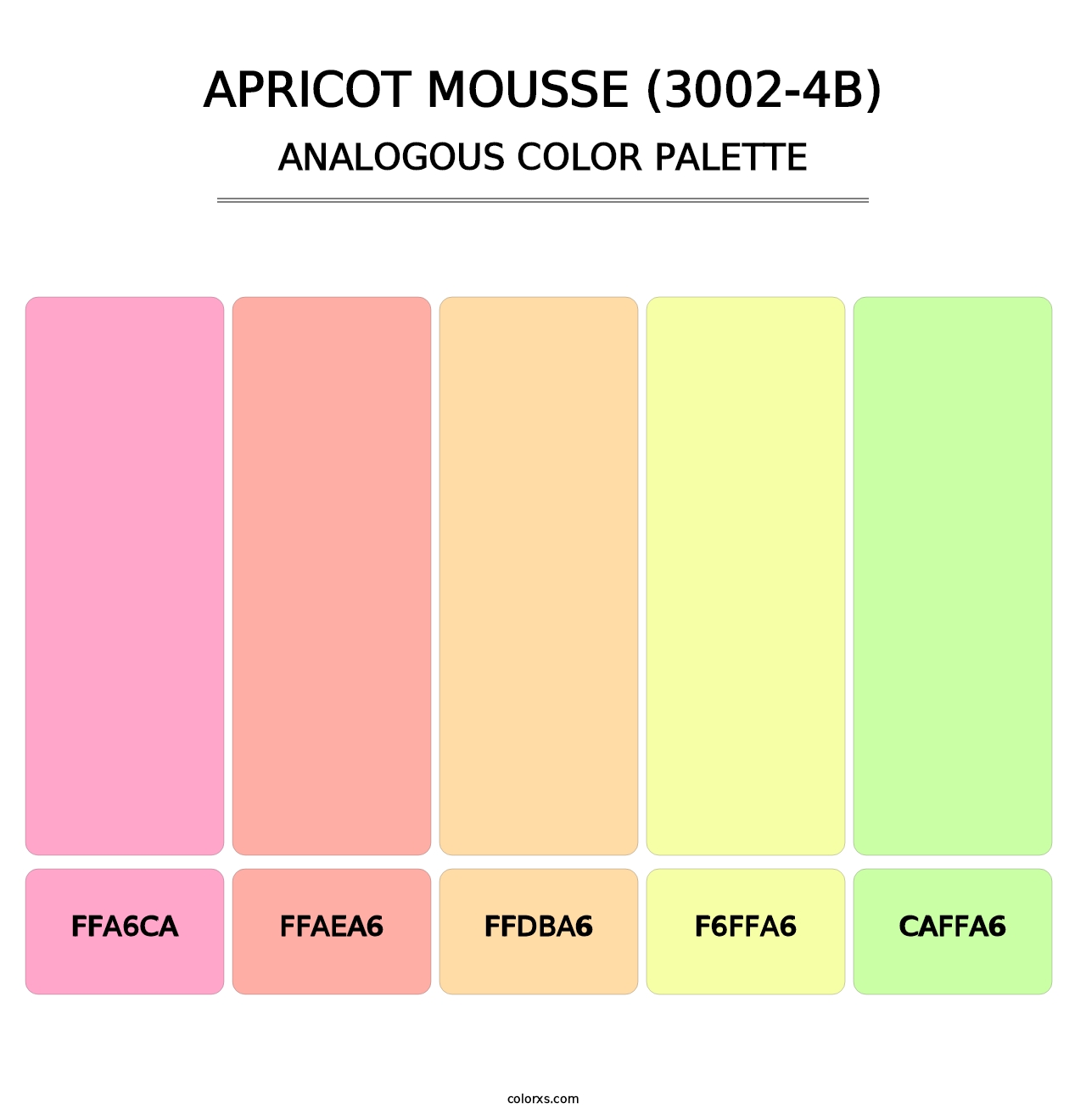 Apricot Mousse (3002-4B) - Analogous Color Palette