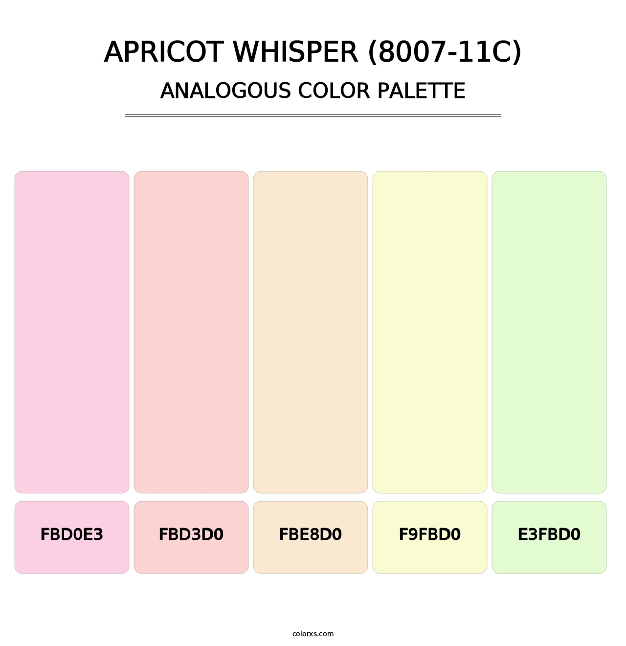 Apricot Whisper (8007-11C) - Analogous Color Palette