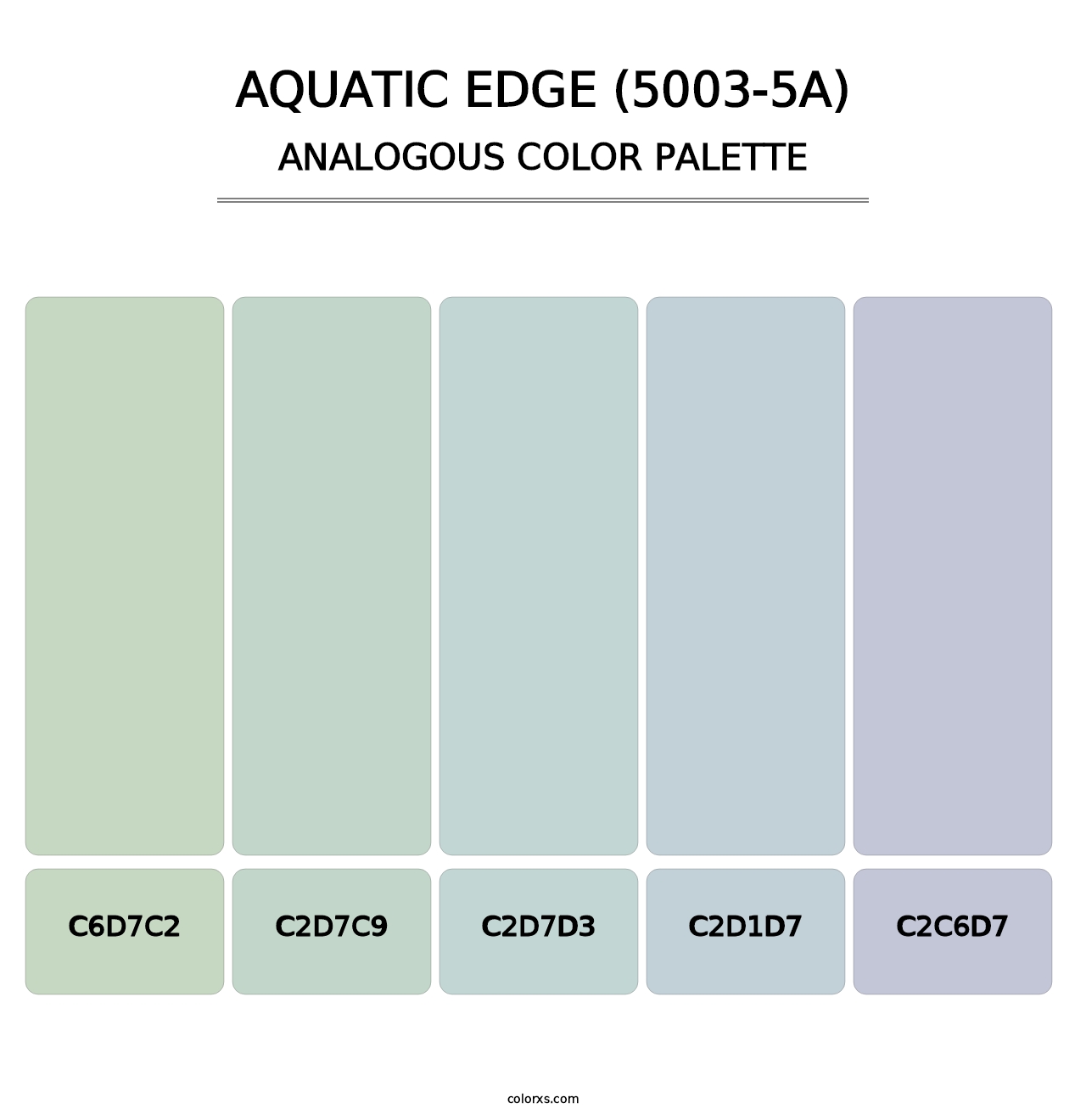 Aquatic Edge (5003-5A) - Analogous Color Palette