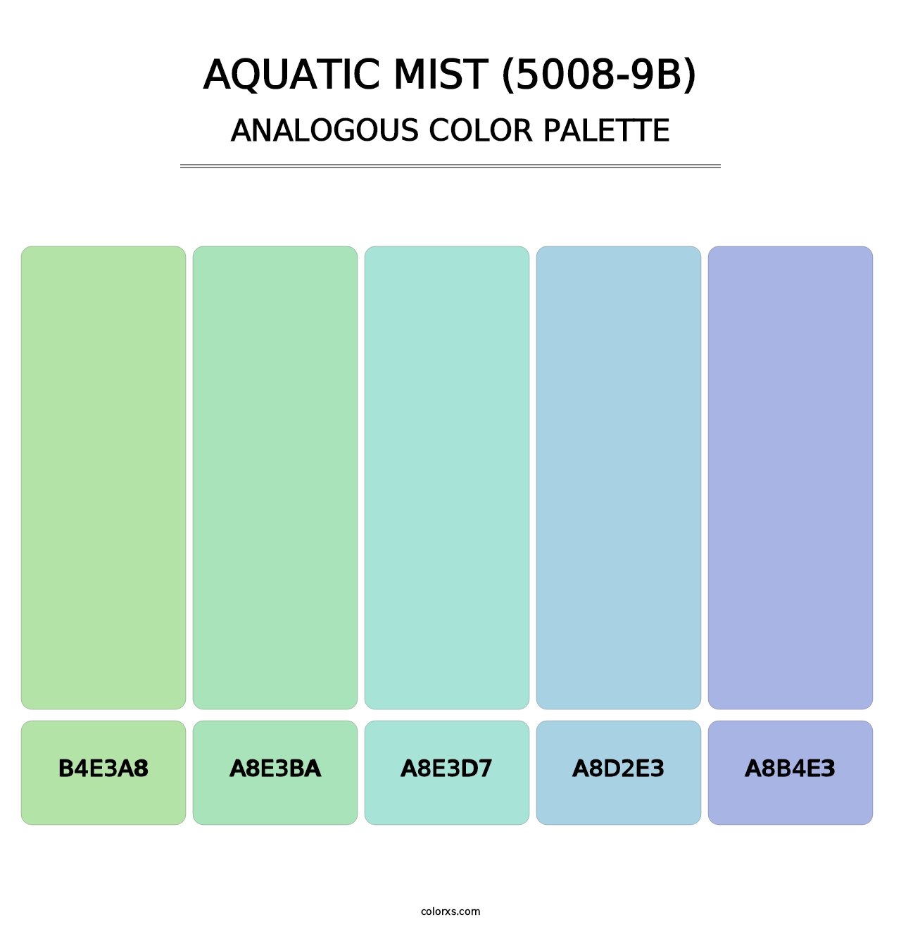 Aquatic Mist (5008-9B) - Analogous Color Palette