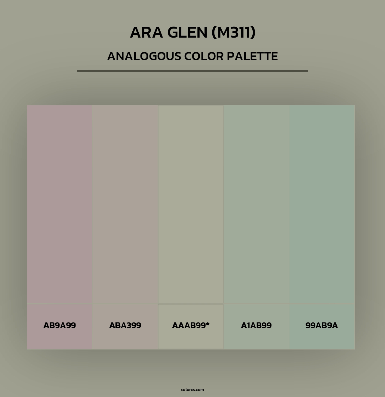 Ara Glen (M311) - Analogous Color Palette