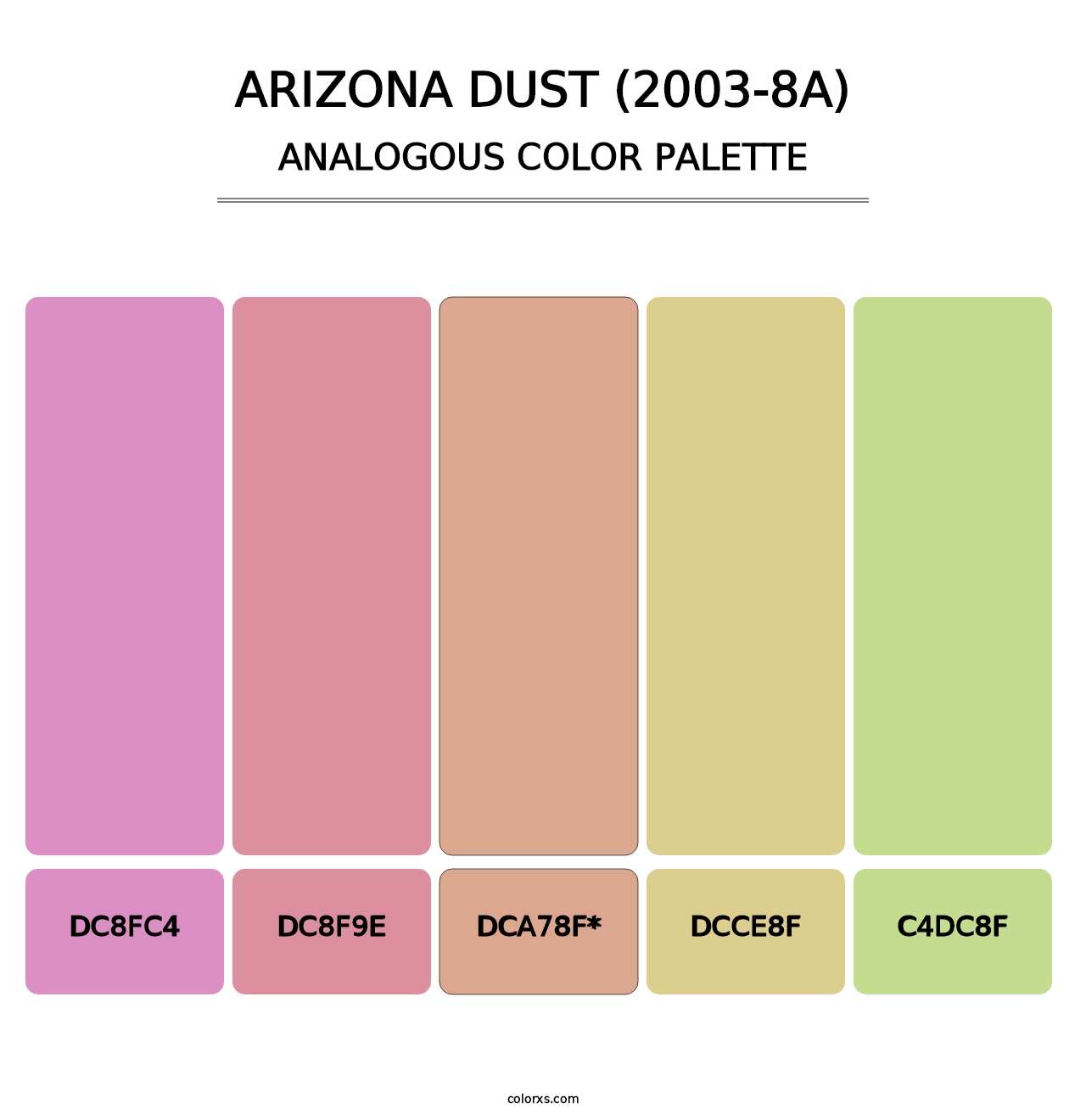 Arizona Dust (2003-8A) - Analogous Color Palette
