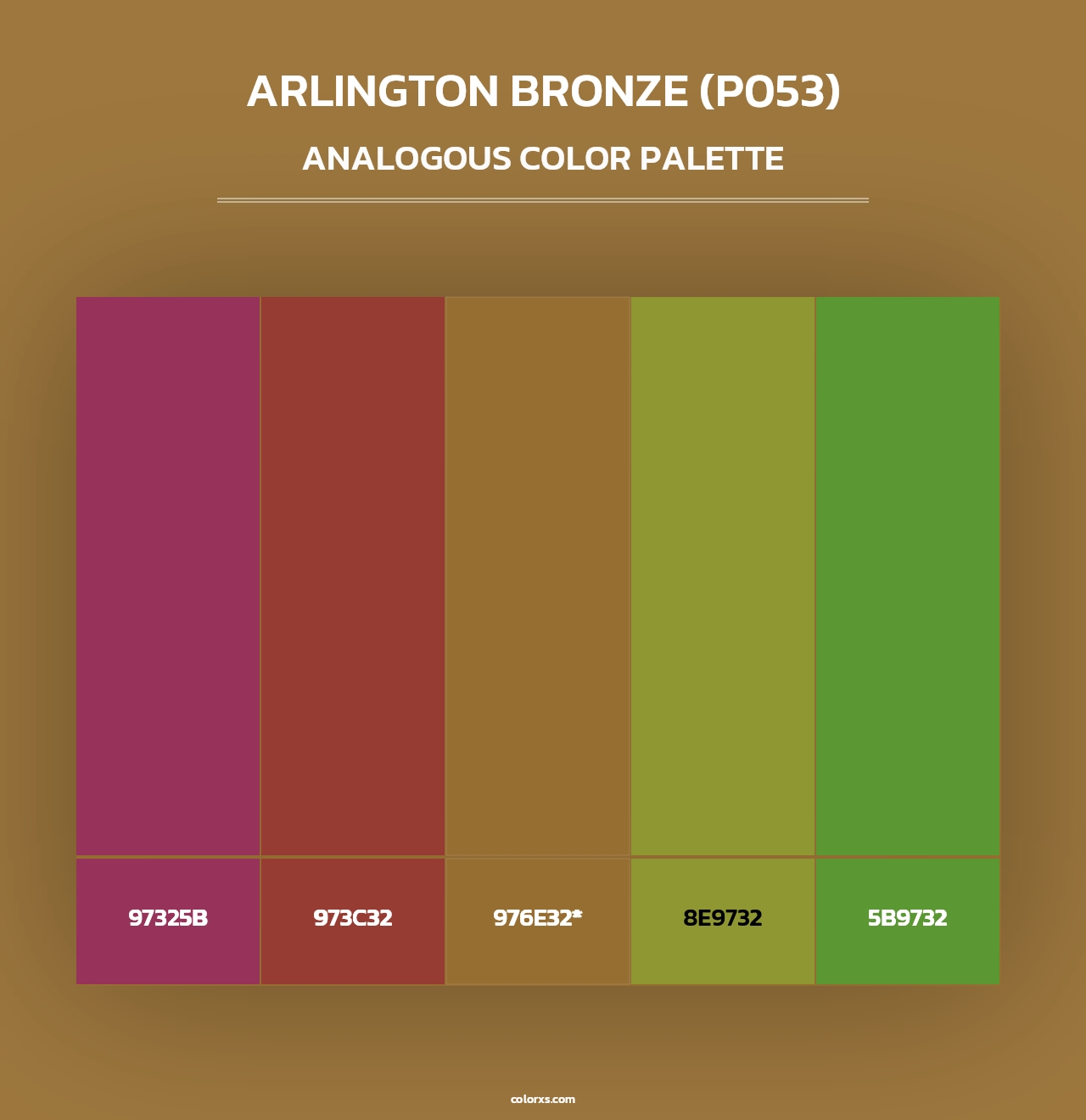 Arlington Bronze (P053) - Analogous Color Palette