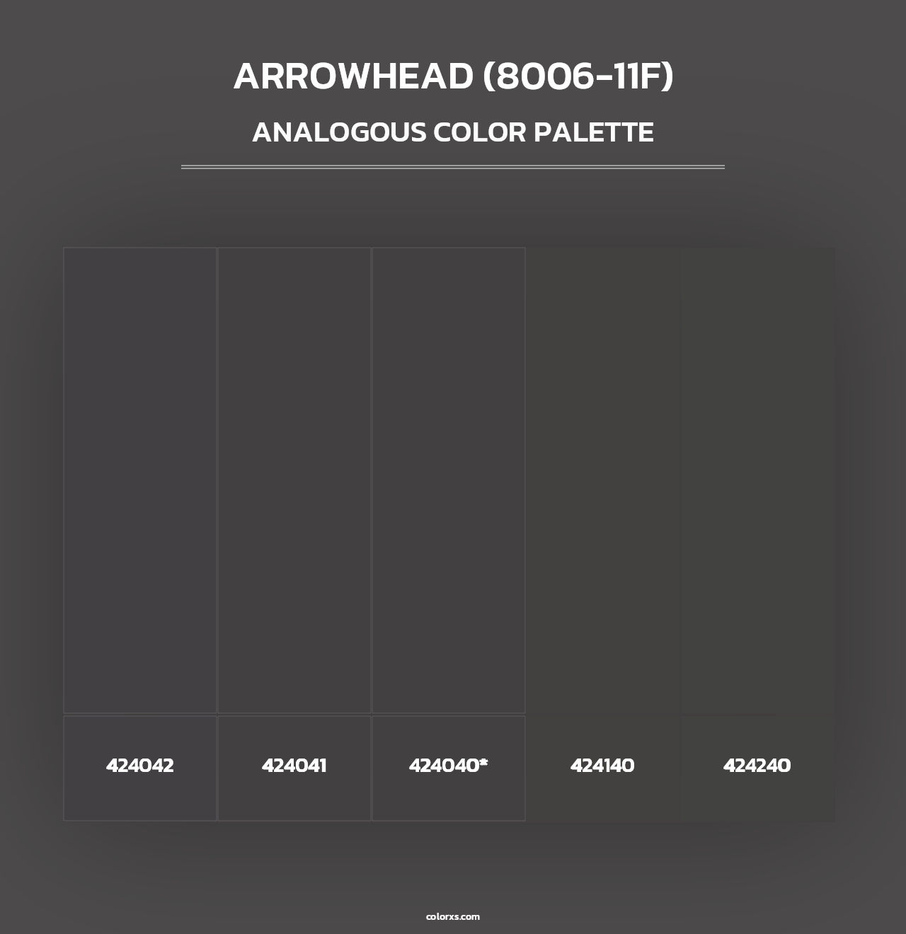 Arrowhead (8006-11F) - Analogous Color Palette