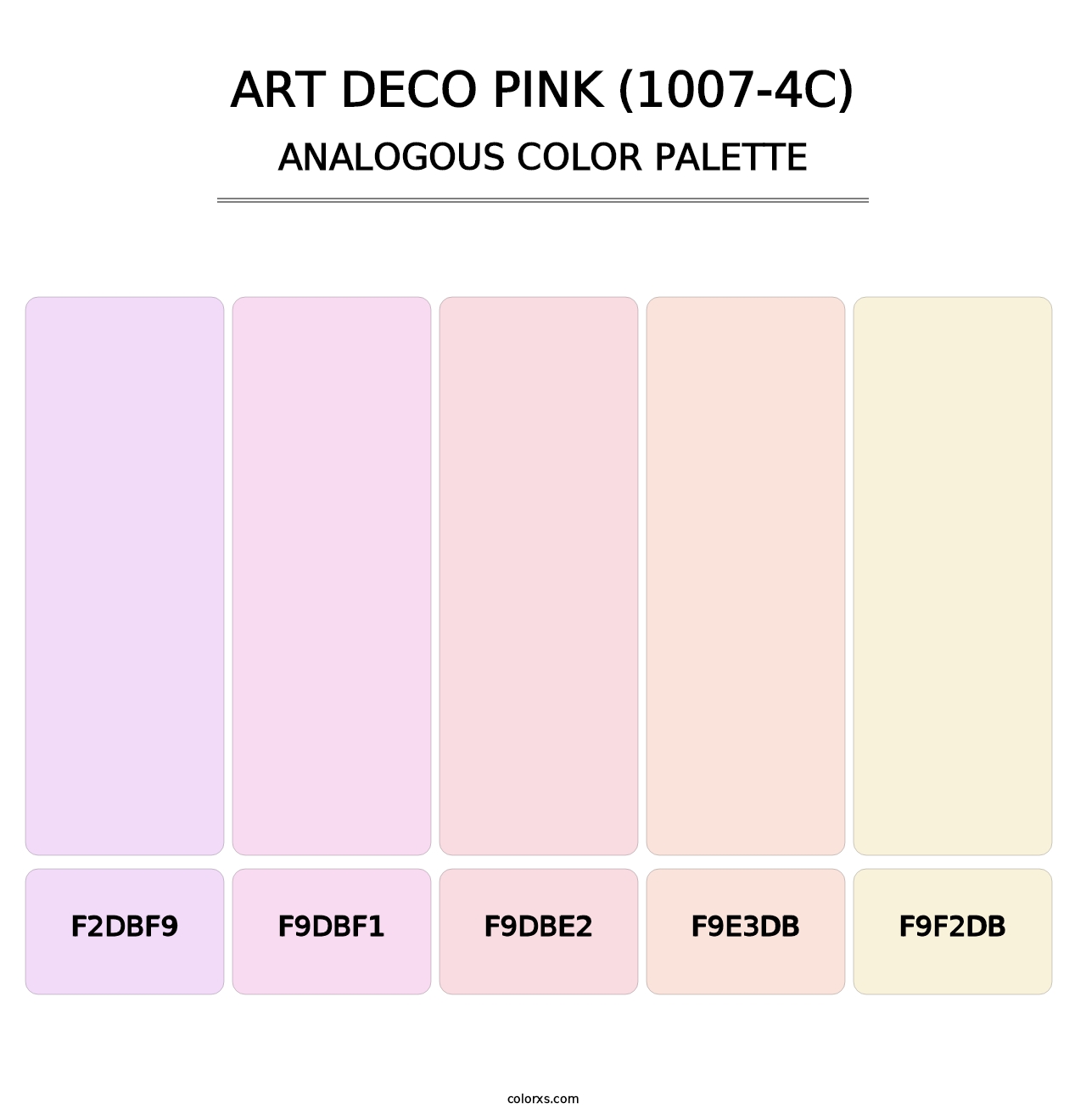 Art Deco Pink (1007-4C) - Analogous Color Palette