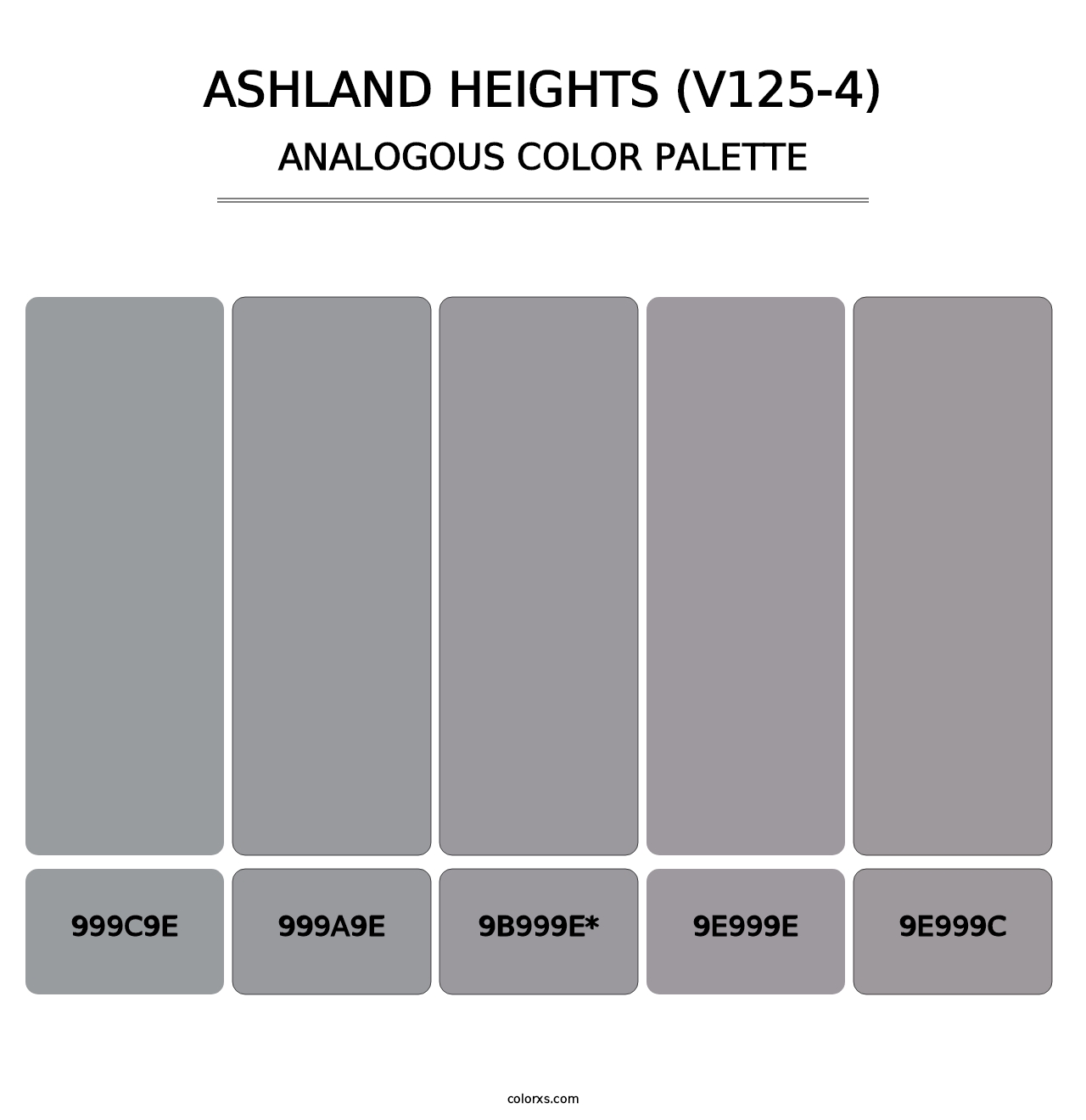 Ashland Heights (V125-4) - Analogous Color Palette