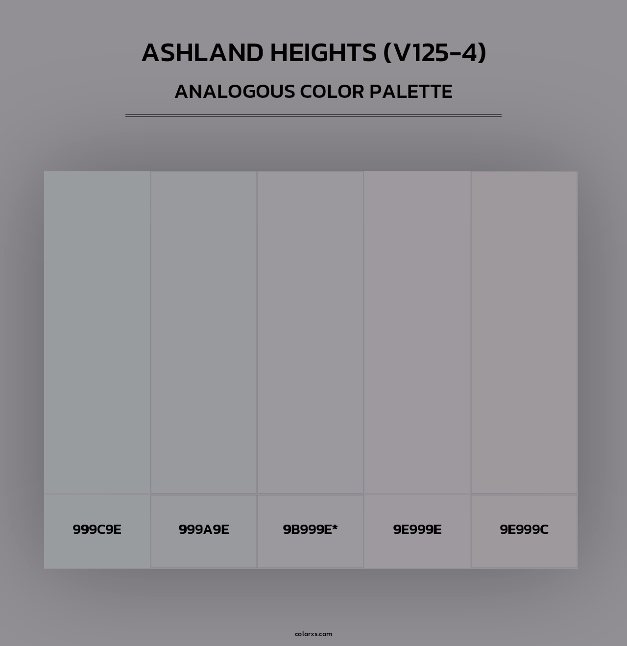 Ashland Heights (V125-4) - Analogous Color Palette