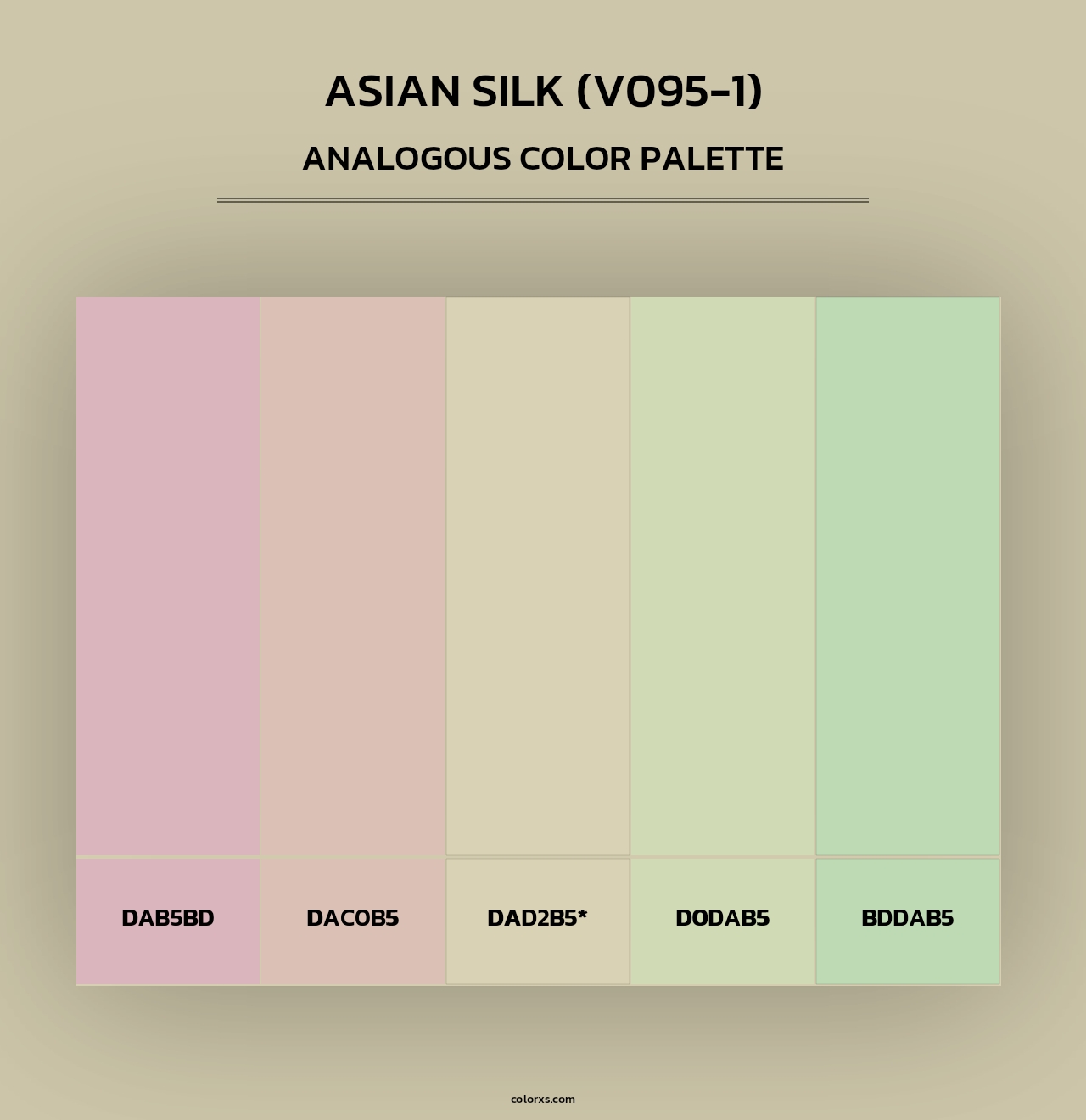 Asian Silk (V095-1) - Analogous Color Palette