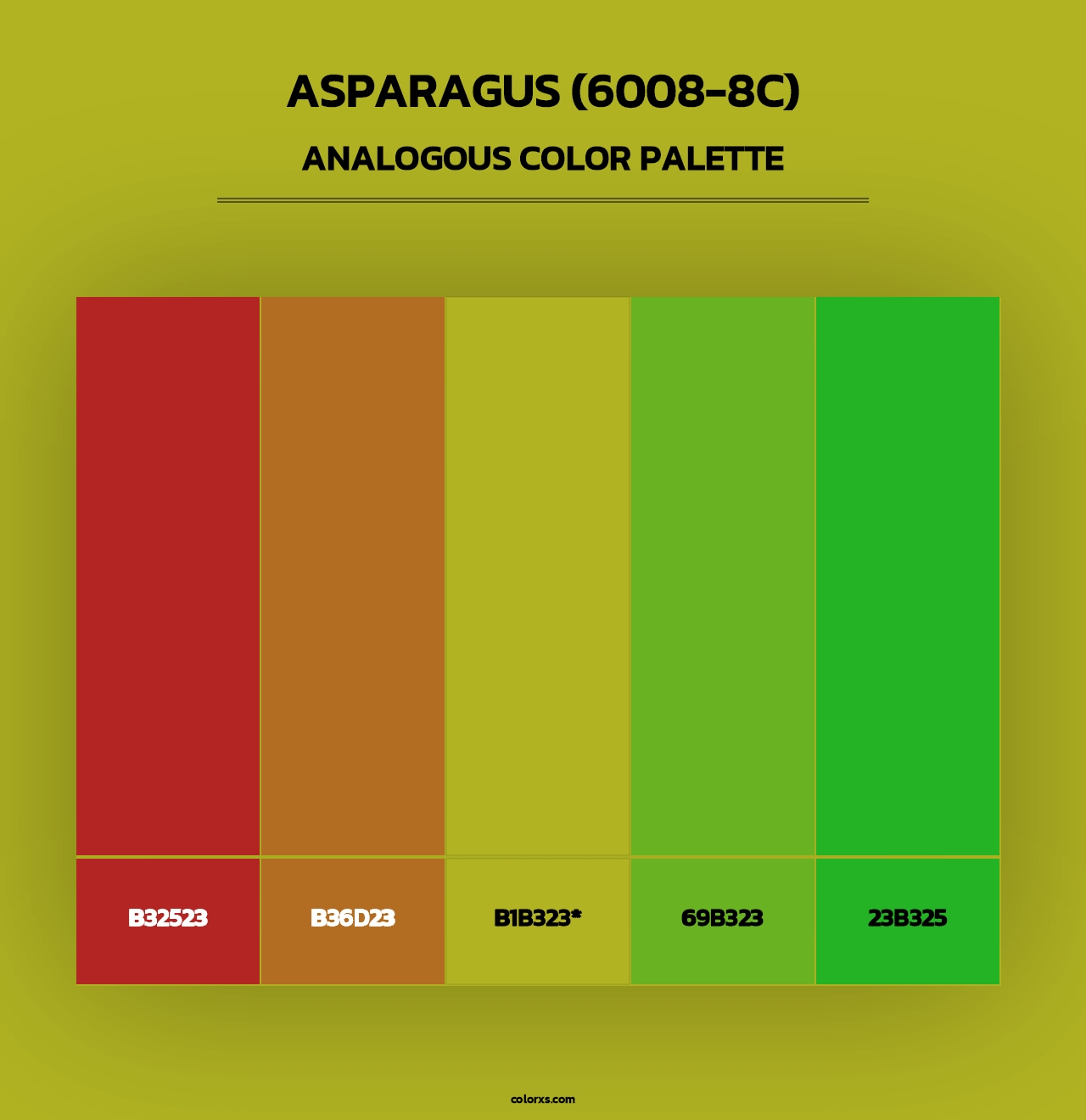 Asparagus (6008-8C) - Analogous Color Palette