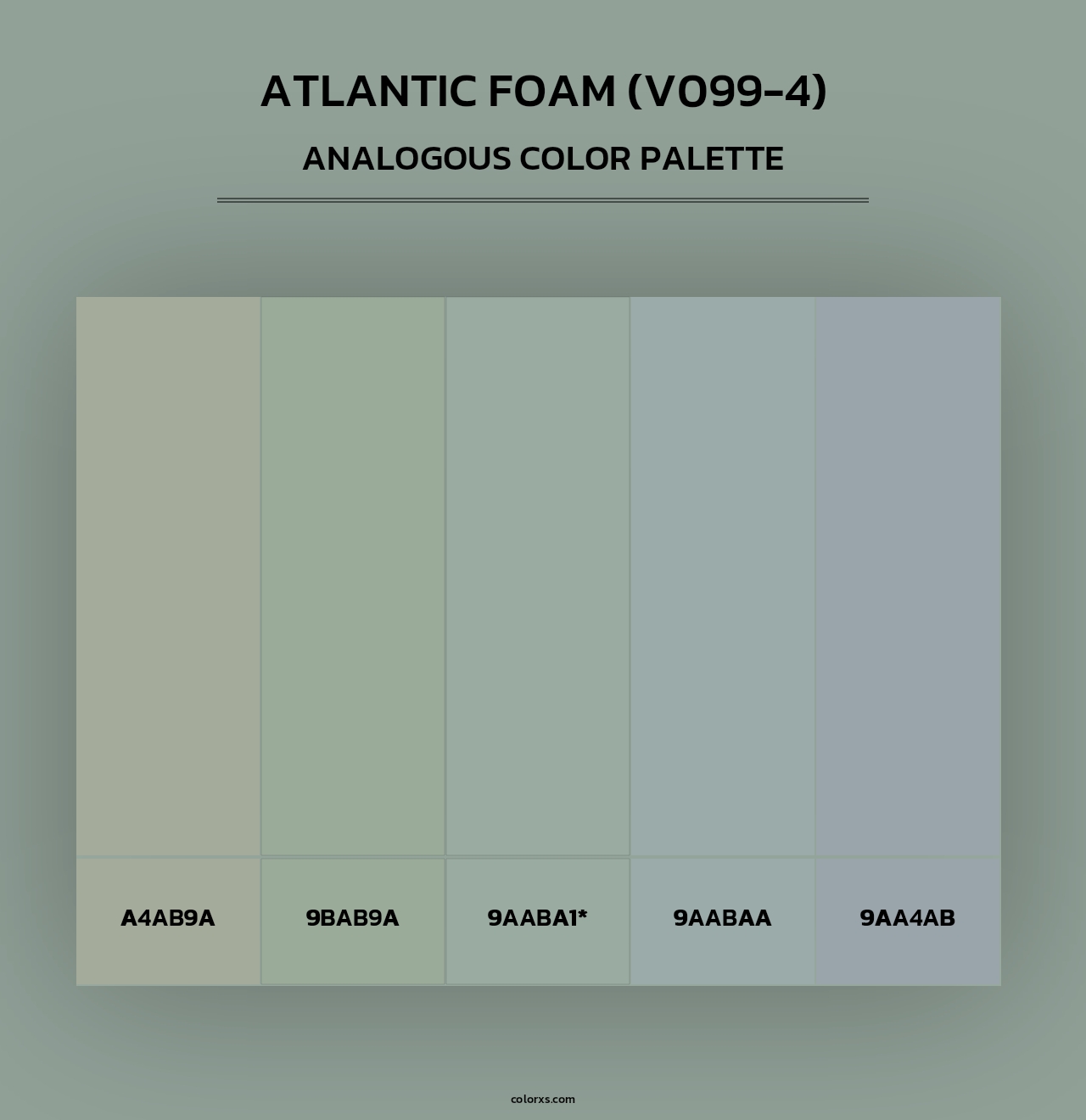 Atlantic Foam (V099-4) - Analogous Color Palette