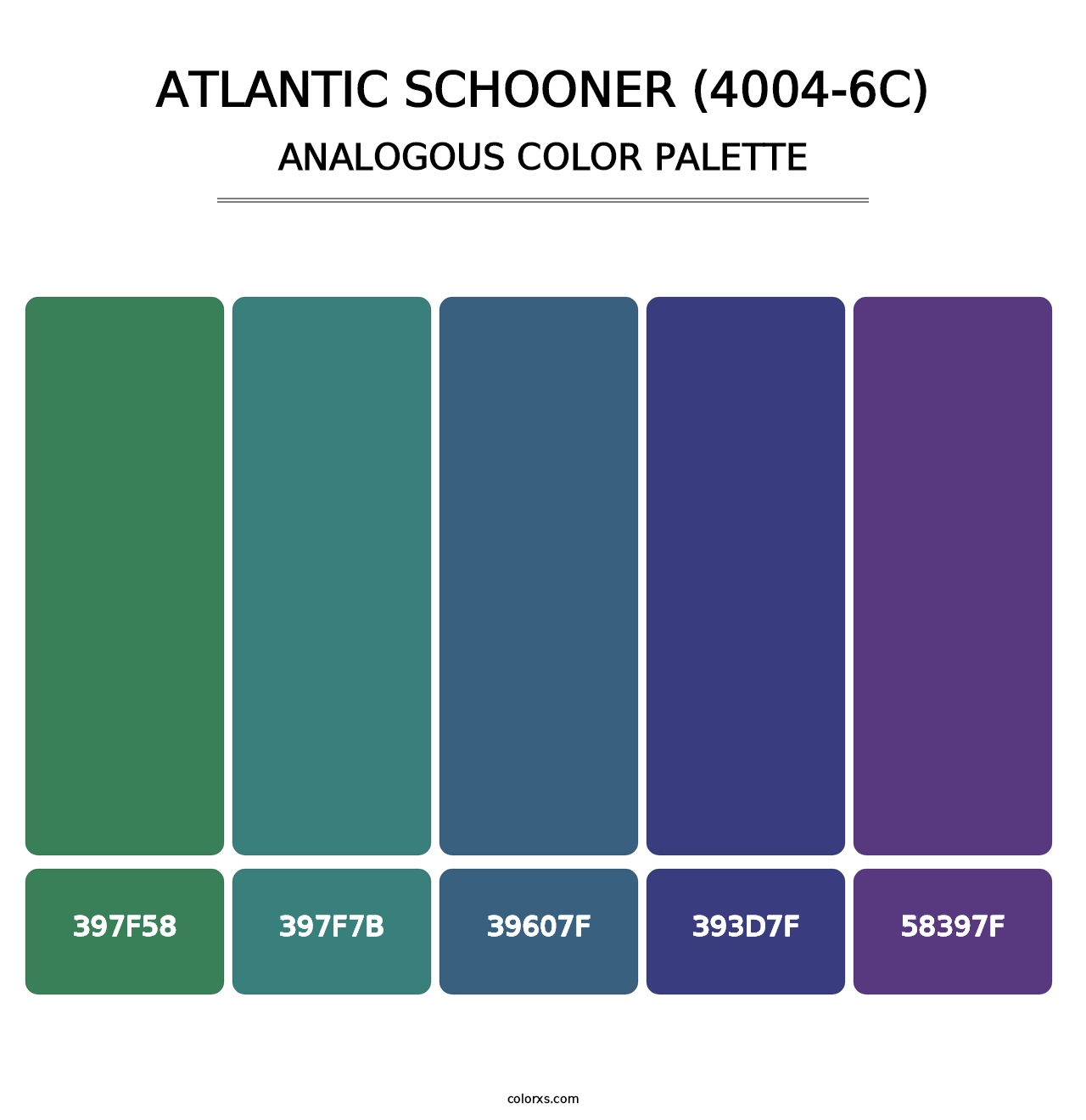 Atlantic Schooner (4004-6C) - Analogous Color Palette