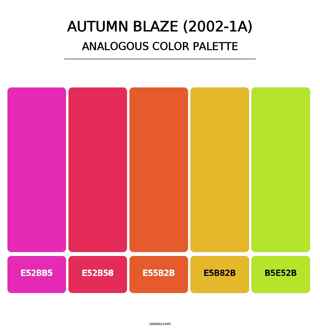 Autumn Blaze (2002-1A) - Analogous Color Palette