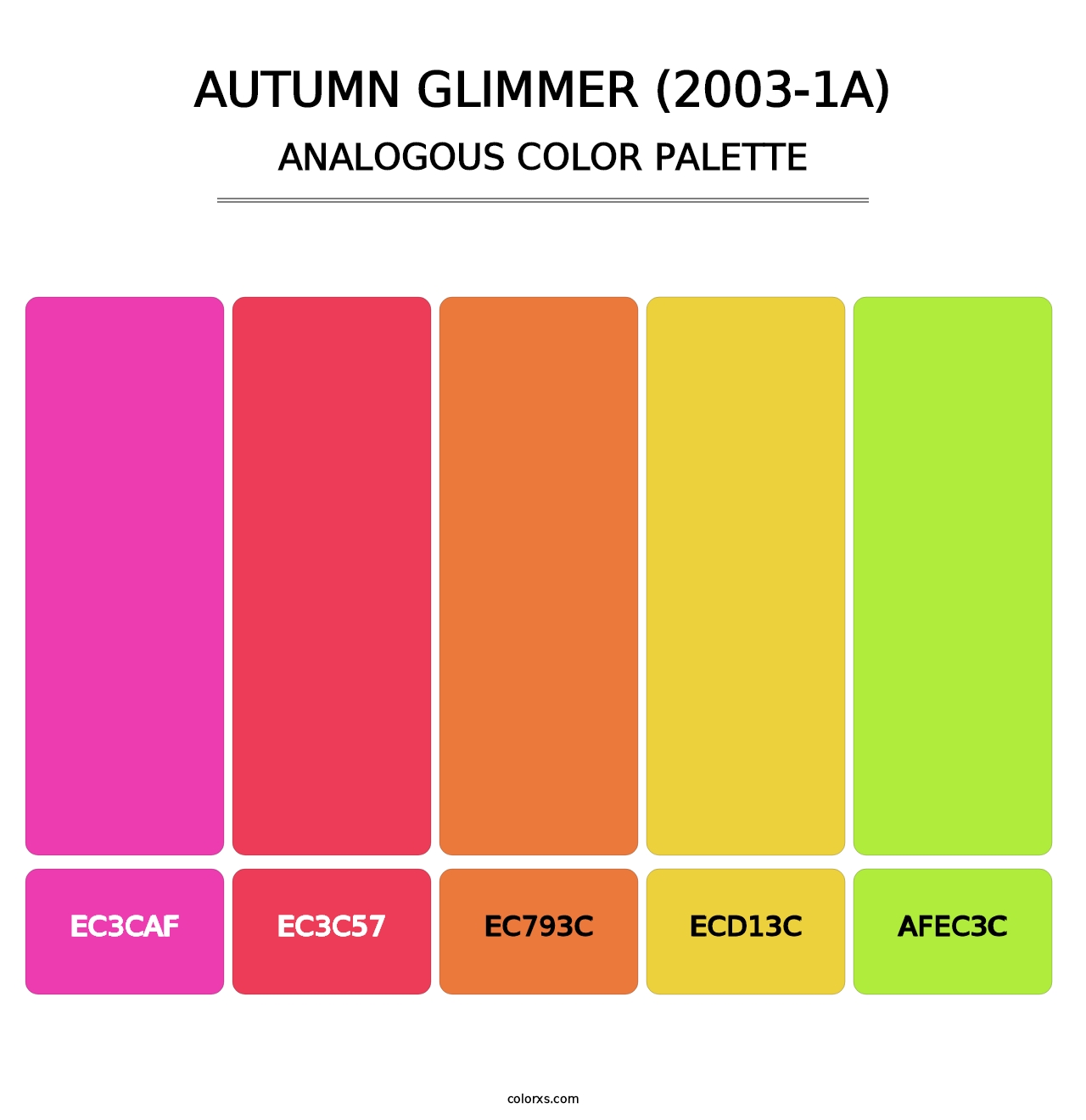 Autumn Glimmer (2003-1A) - Analogous Color Palette