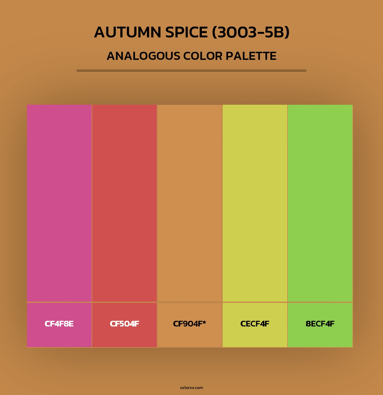 Autumn Spice (3003-5B) - Analogous Color Palette