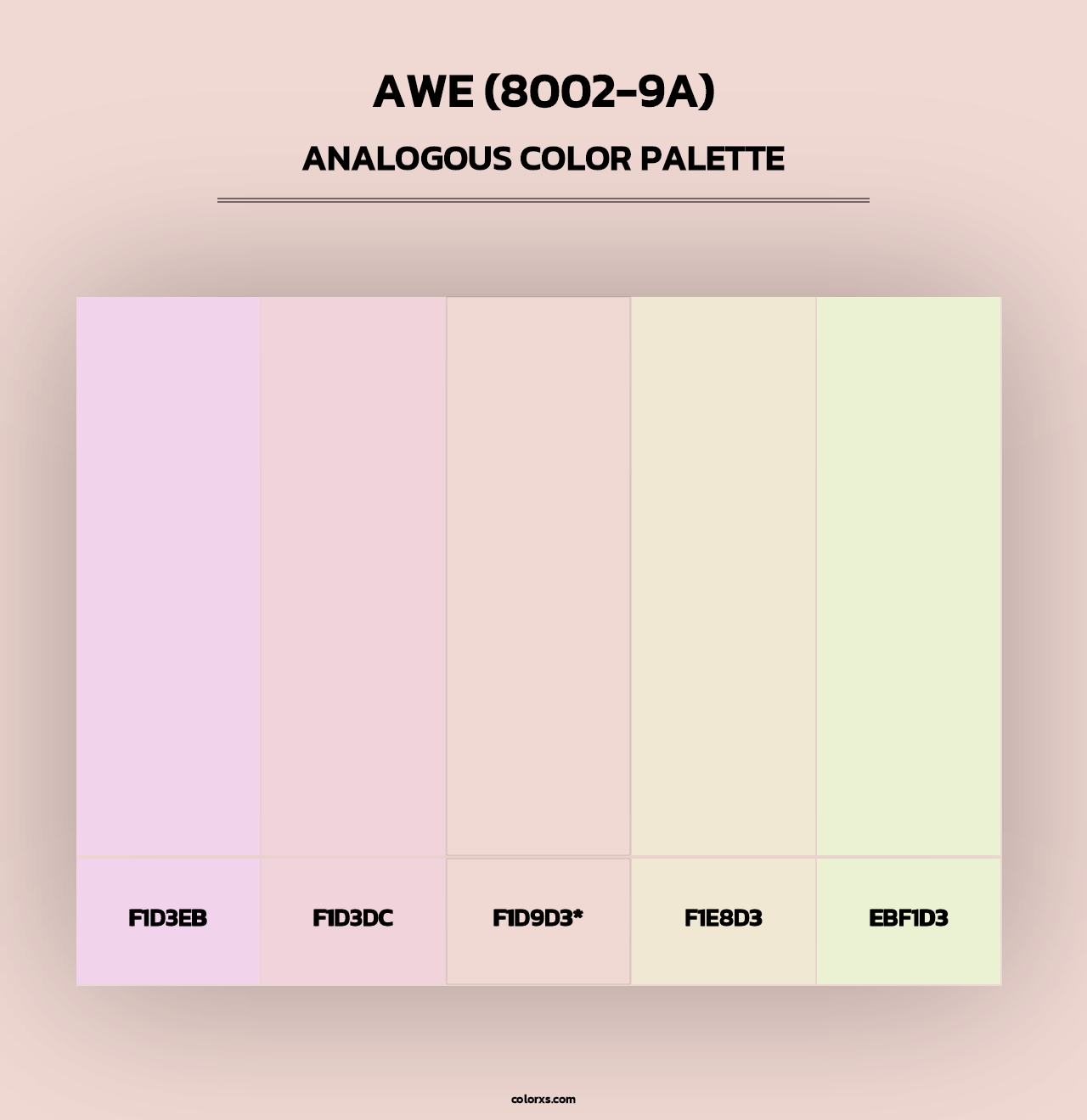 Awe (8002-9A) - Analogous Color Palette