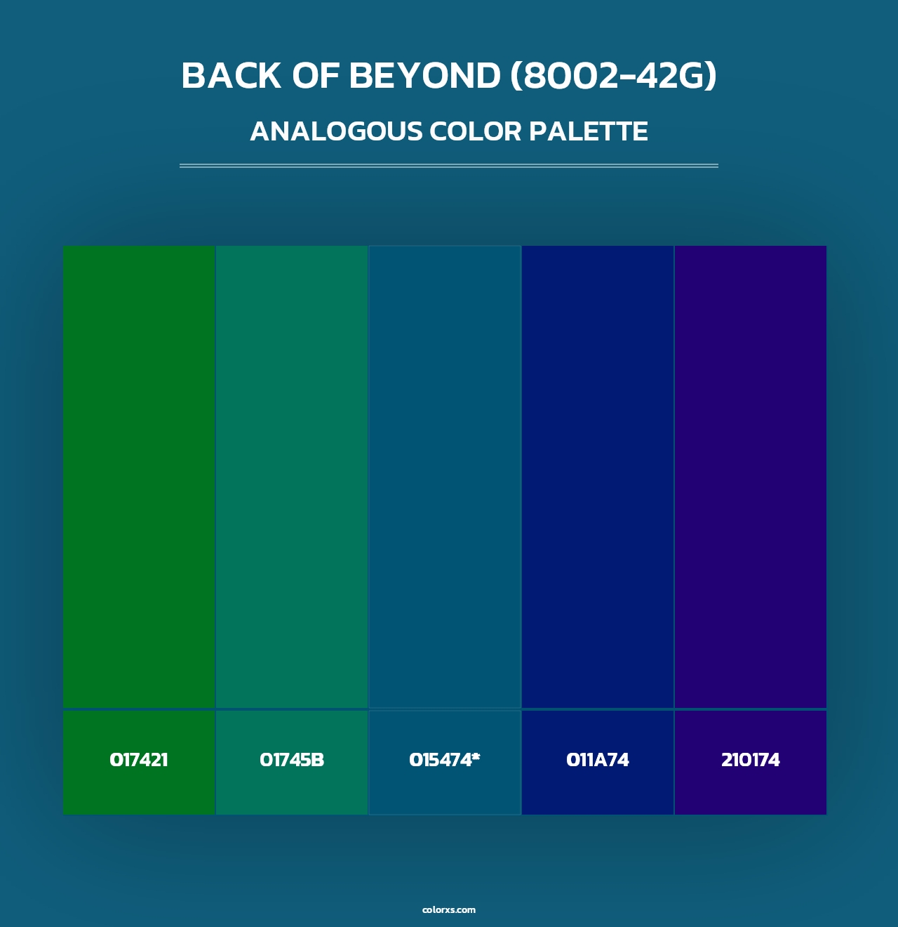 Back of Beyond (8002-42G) - Analogous Color Palette