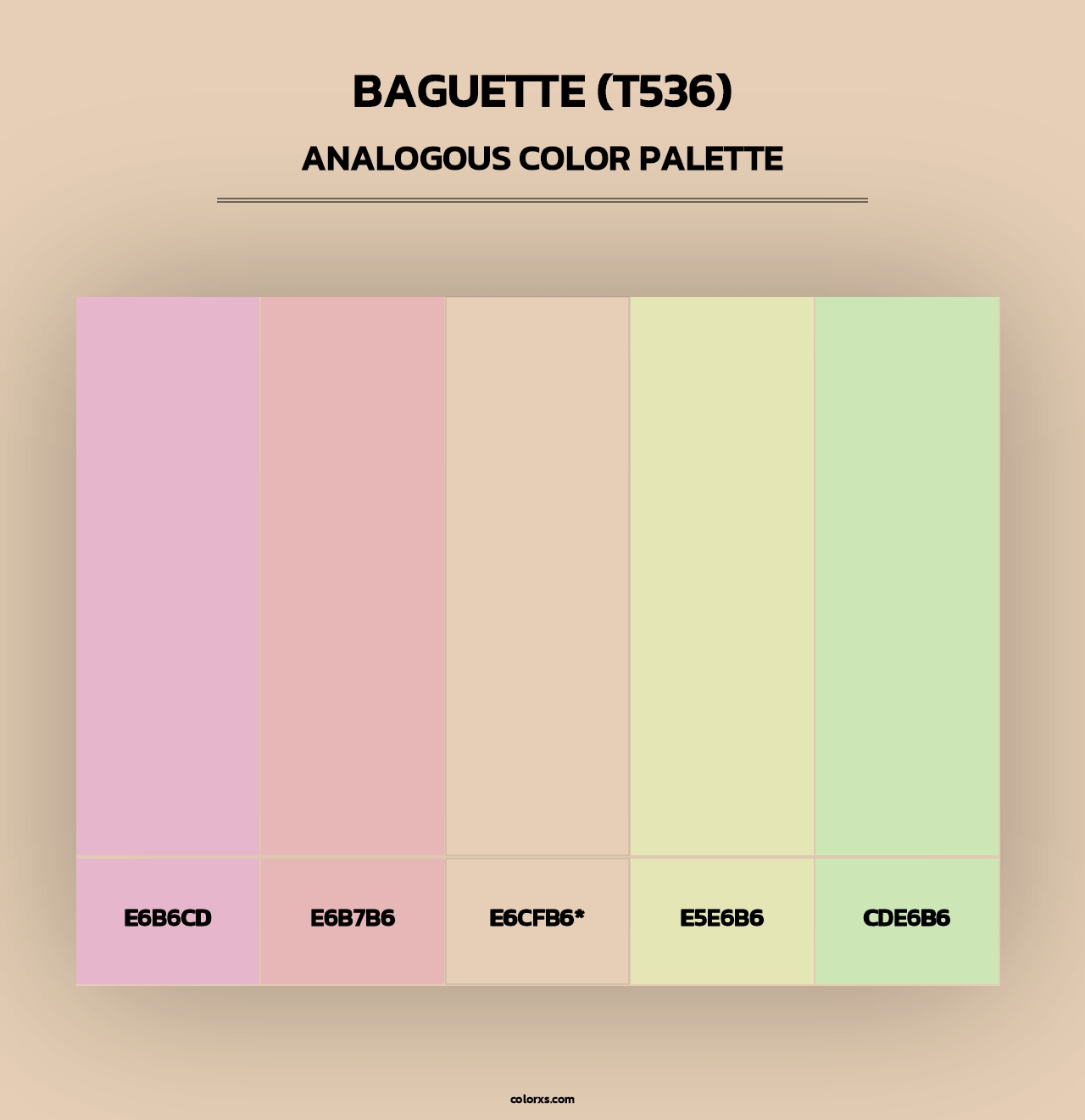 Baguette (T536) - Analogous Color Palette