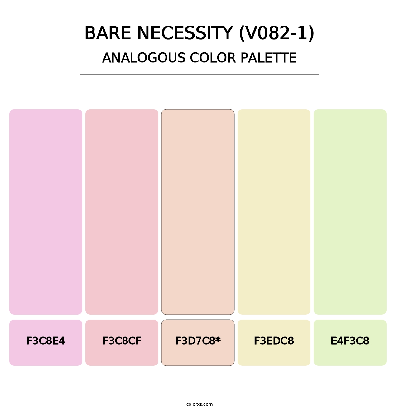Bare Necessity (V082-1) - Analogous Color Palette