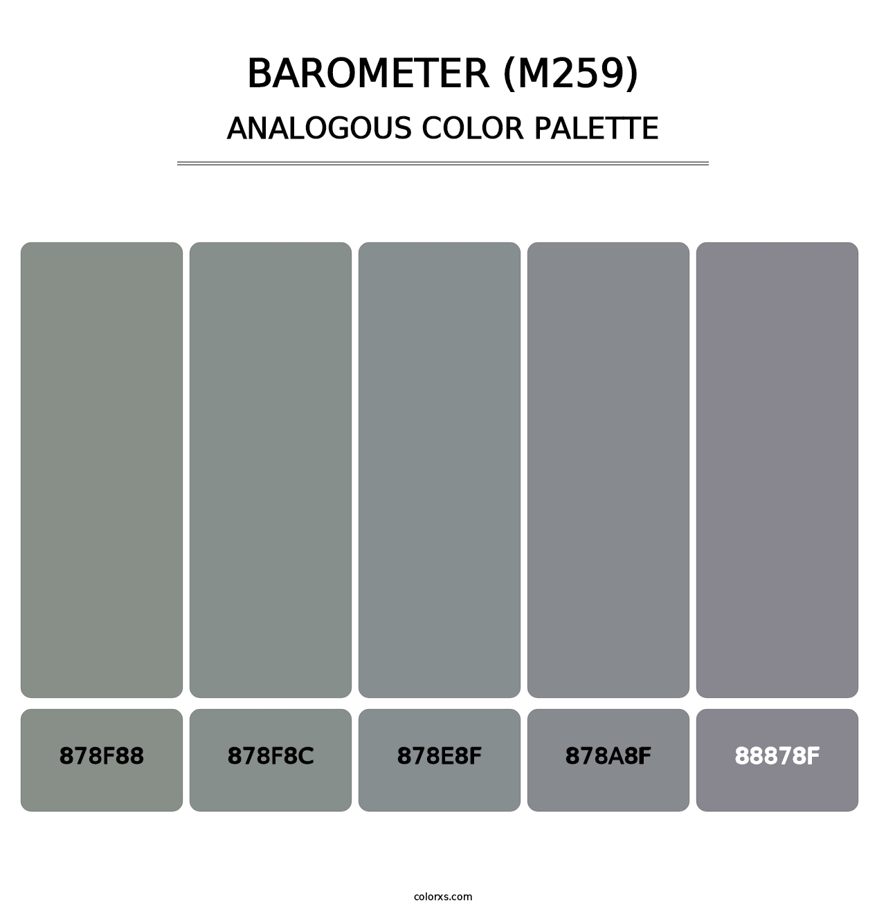 Barometer (M259) - Analogous Color Palette