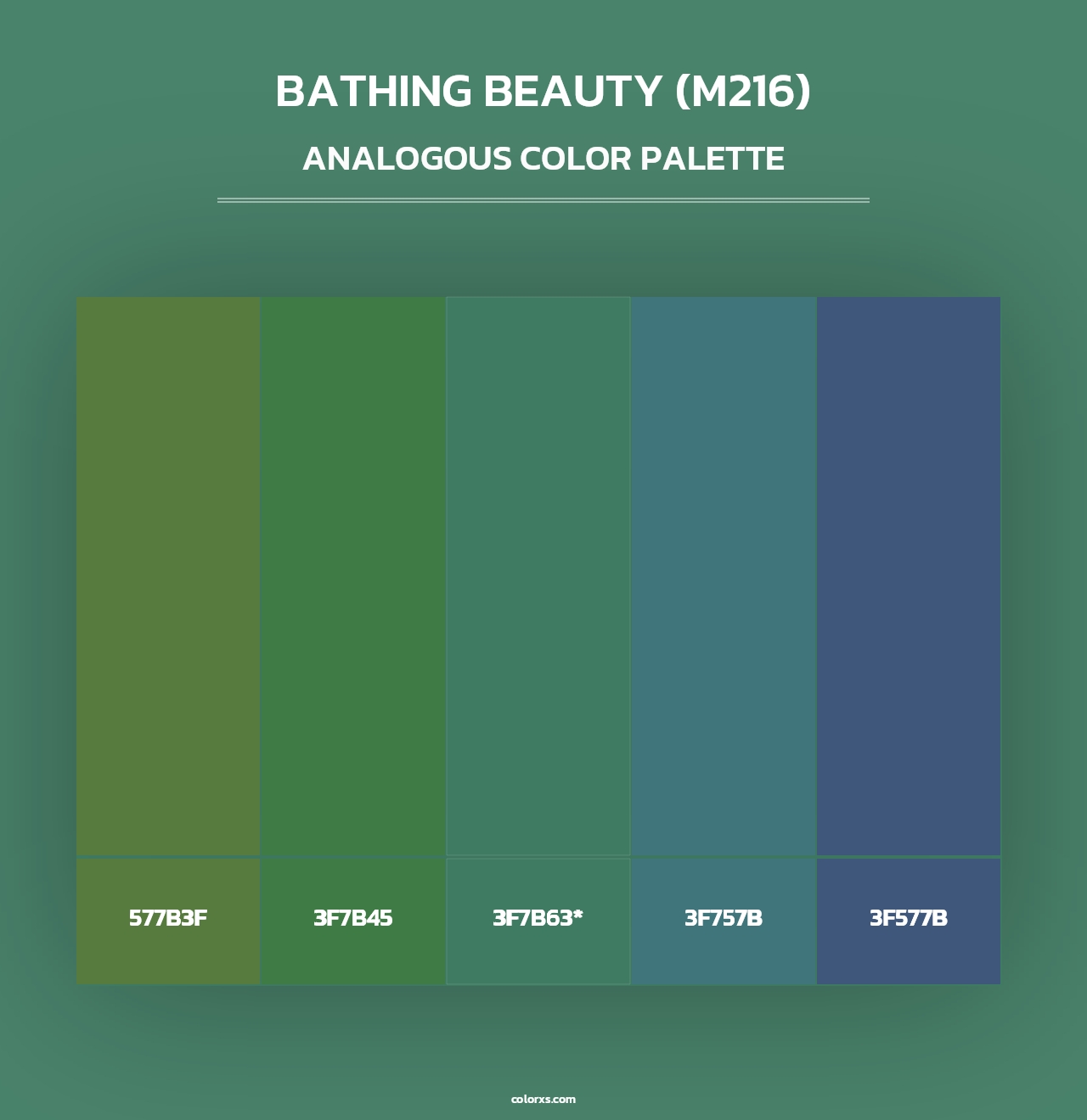 Bathing Beauty (M216) - Analogous Color Palette