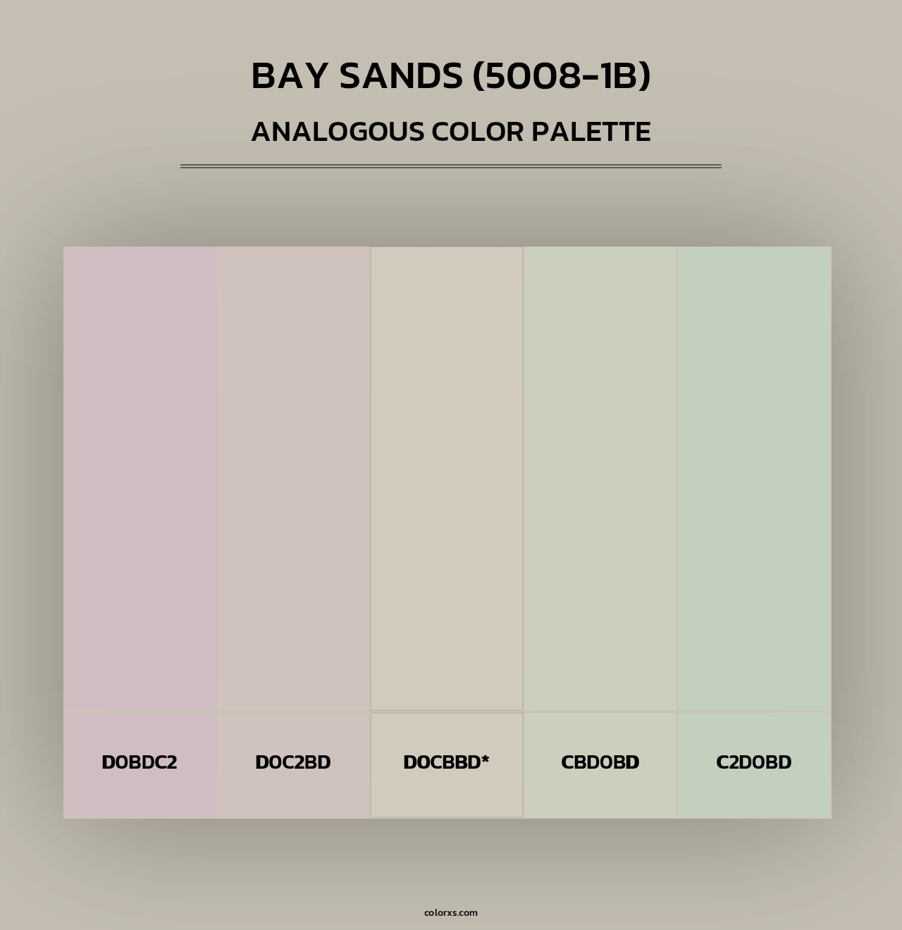Bay Sands (5008-1B) - Analogous Color Palette