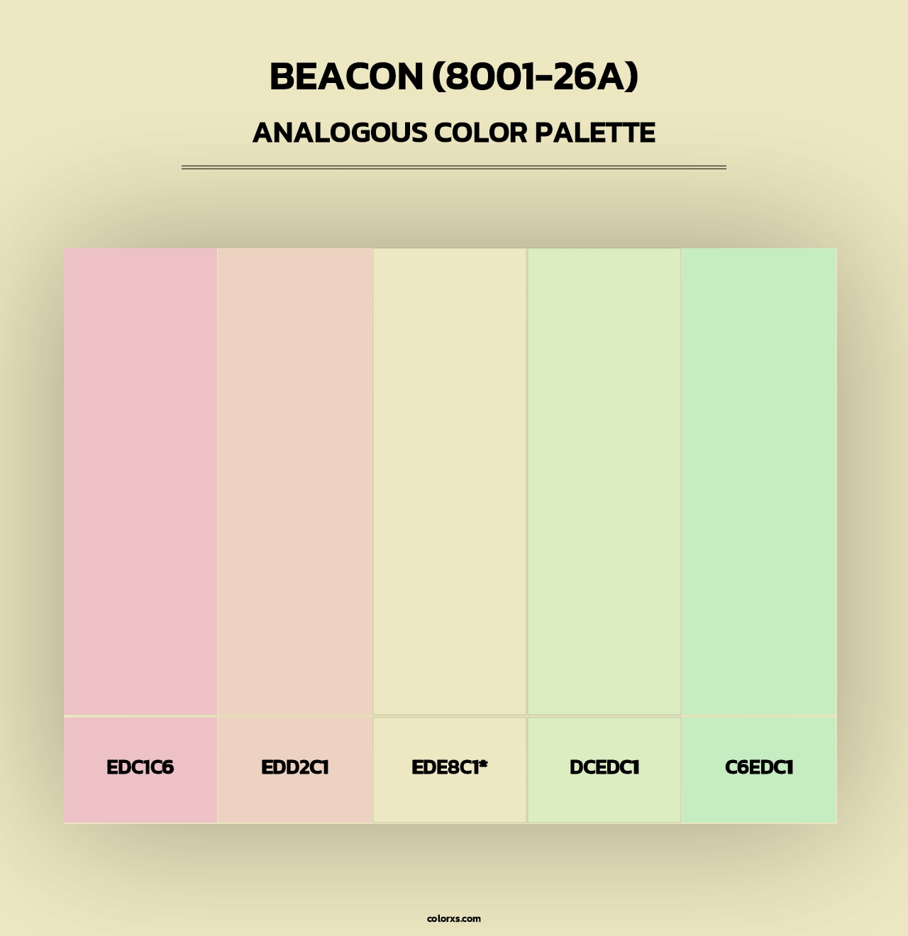 Beacon (8001-26A) - Analogous Color Palette