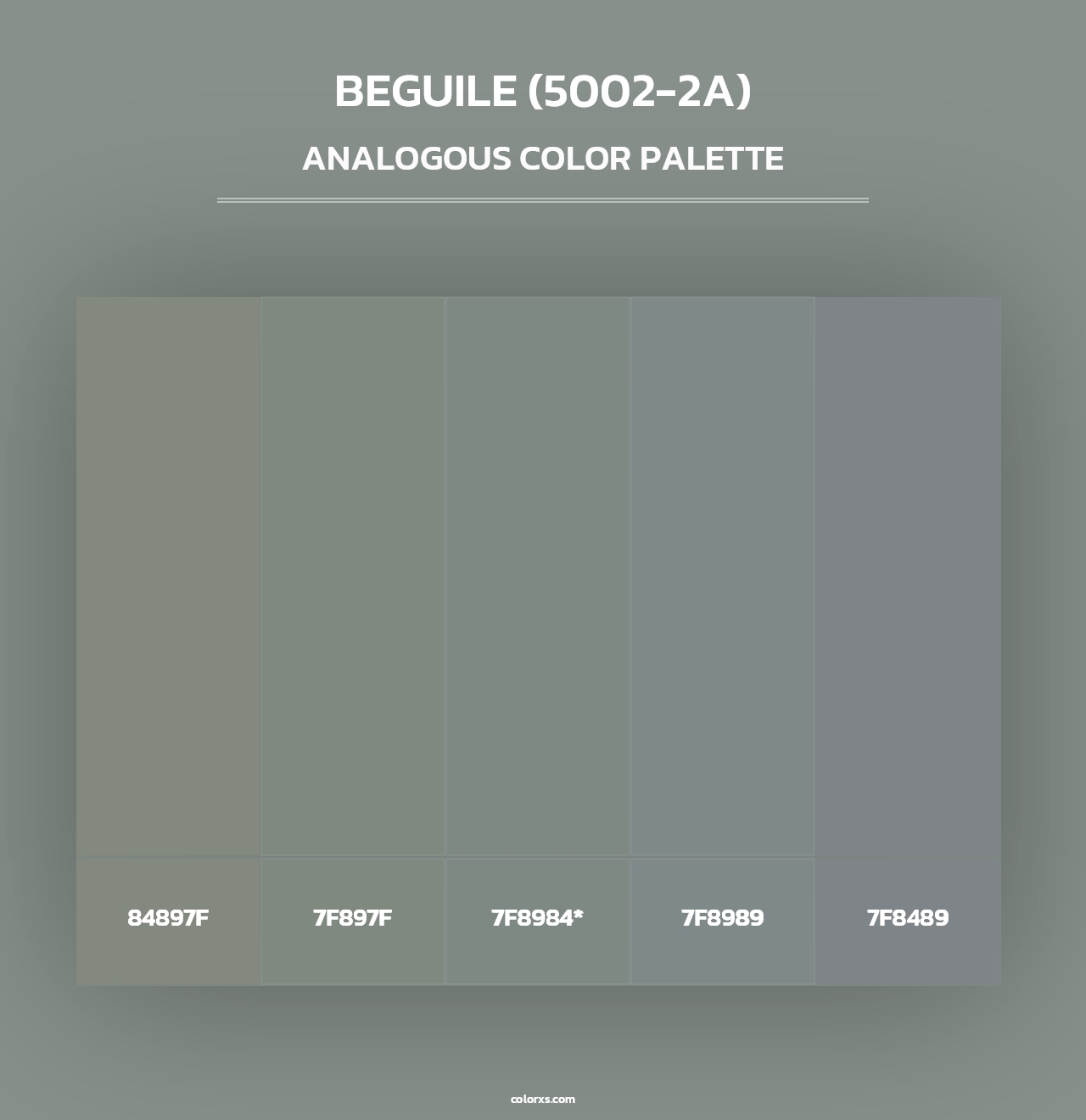 Beguile (5002-2A) - Analogous Color Palette